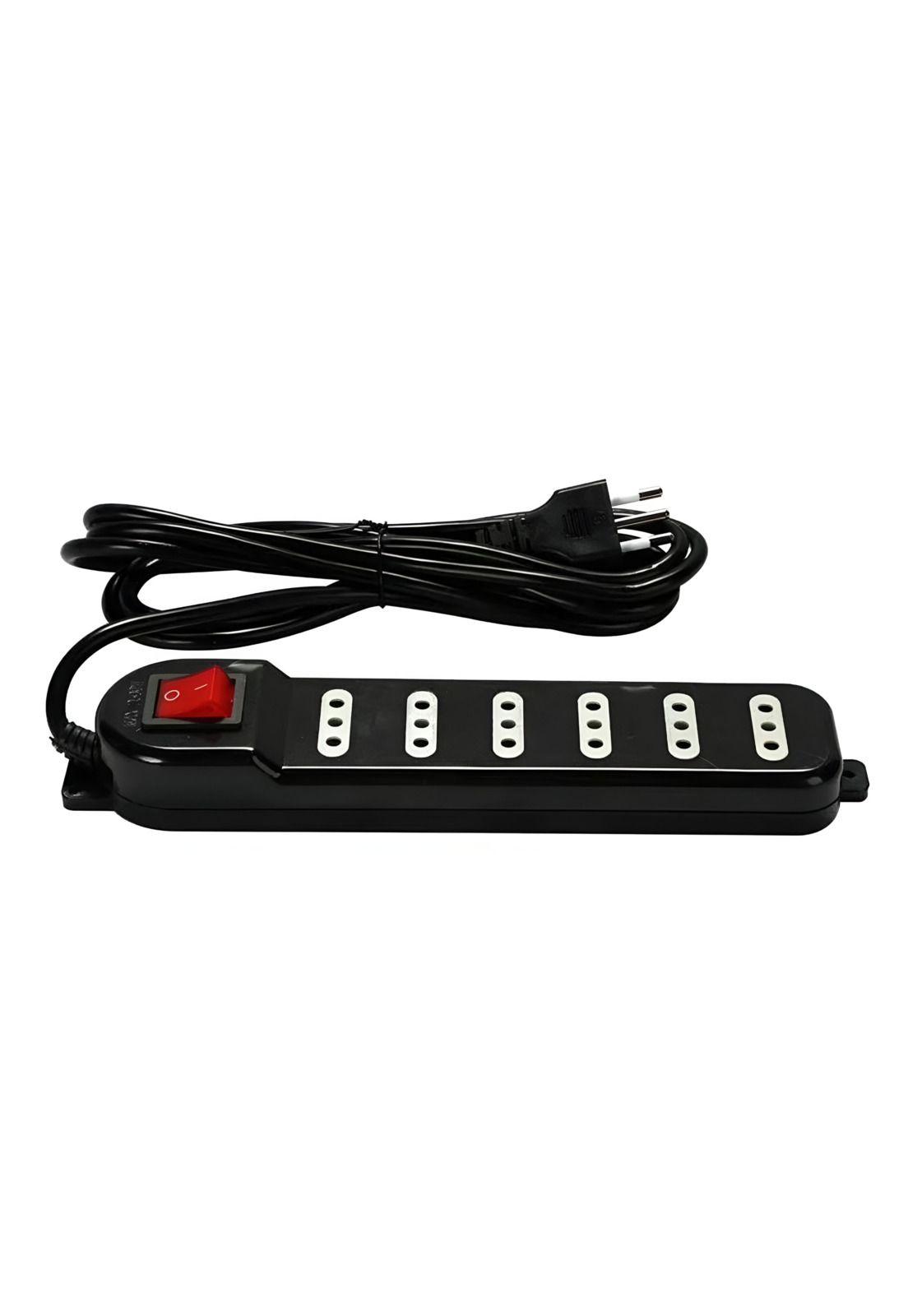 Alargador de 3MT Certificado 6 POS + Switch Corta Corriente ME-070B-2