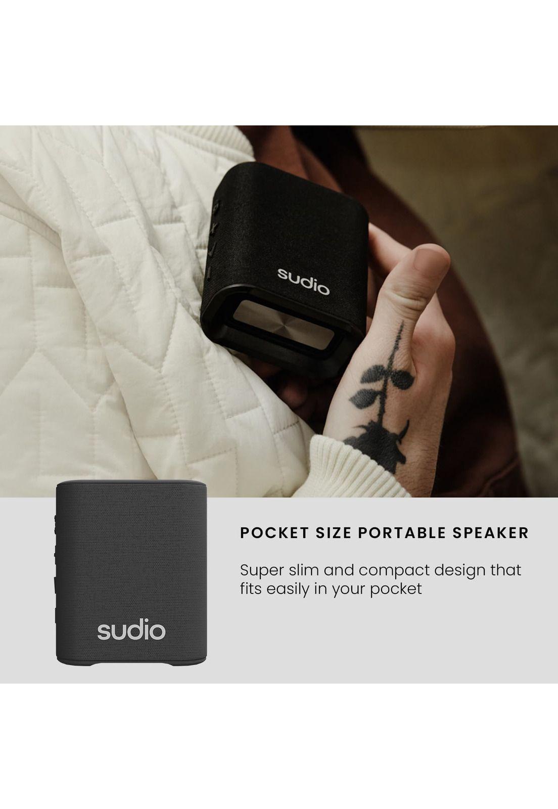 Parlante Sudio Premium S2 TWS Bluetooth Black Edition 7H-8
