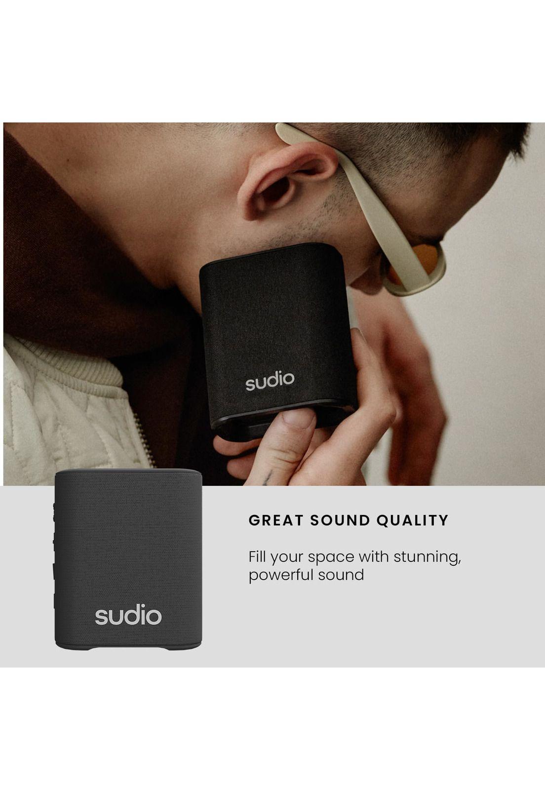 Parlante Sudio Premium S2 TWS Bluetooth Black Edition 7H-9