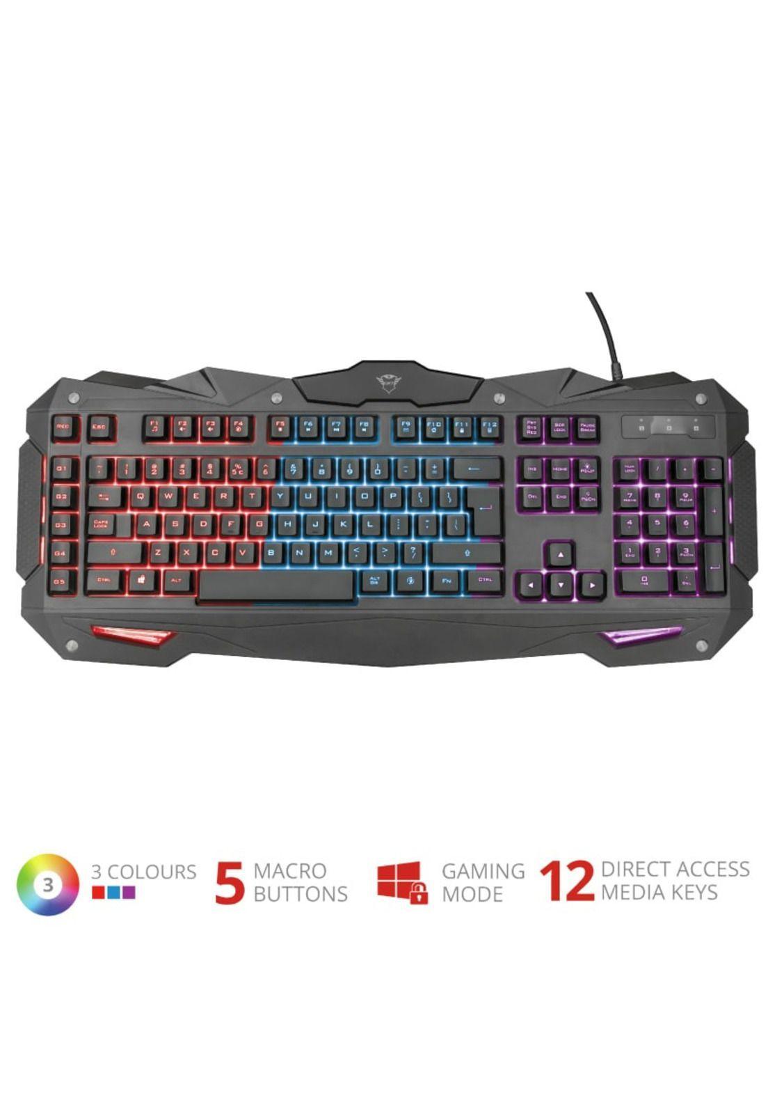 Teclado Gamer Trust Gxt 840 Myra Anti-Ghosting Multiplataformas-6