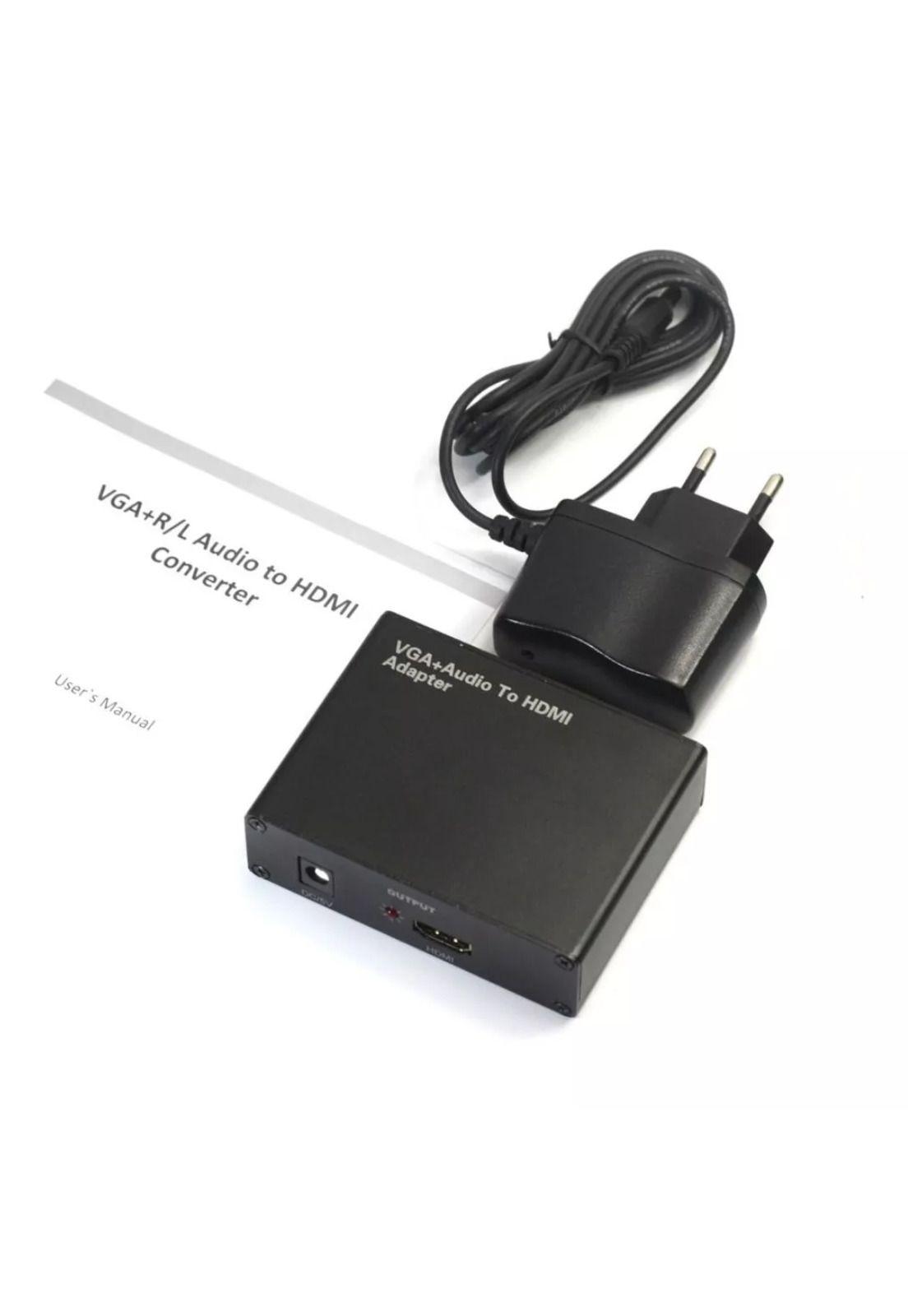 Conversor VGA A HDMI con Audio HD 60HZ Full HD 1080P HGA06-3