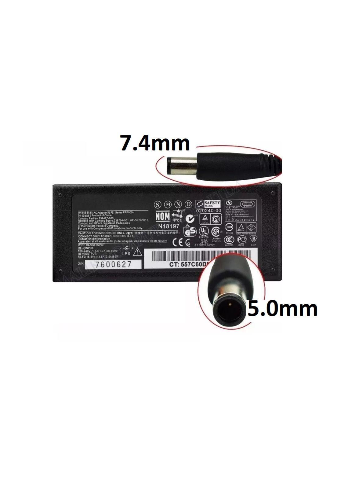 Cargador Notebook  Para Hp 18.5V/3.5A Punta Aguja Dbekc-104-3