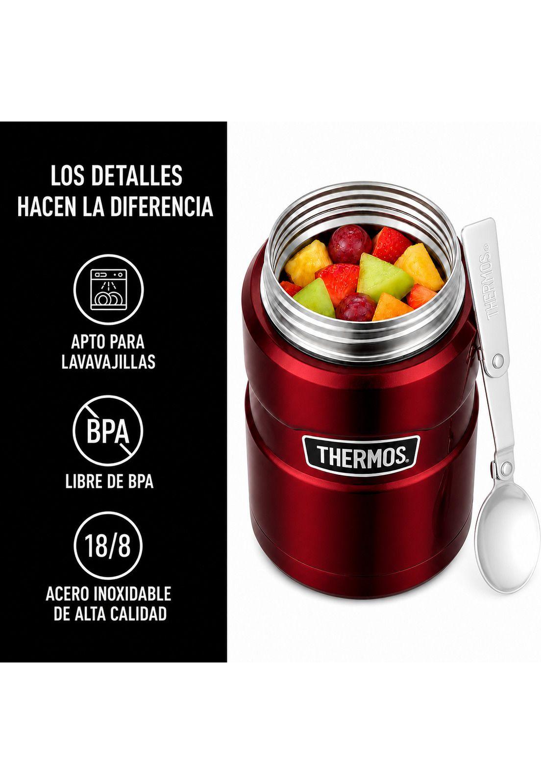 Termo de Comida Premium Inox Thermos King  470ML Rojo-8