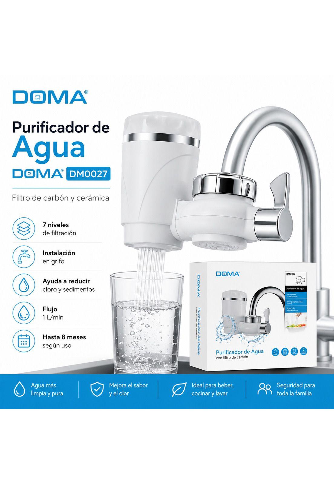 Kit Purificador de Agua con Filtro de Carbon y Ceramica Doma DM0027-6