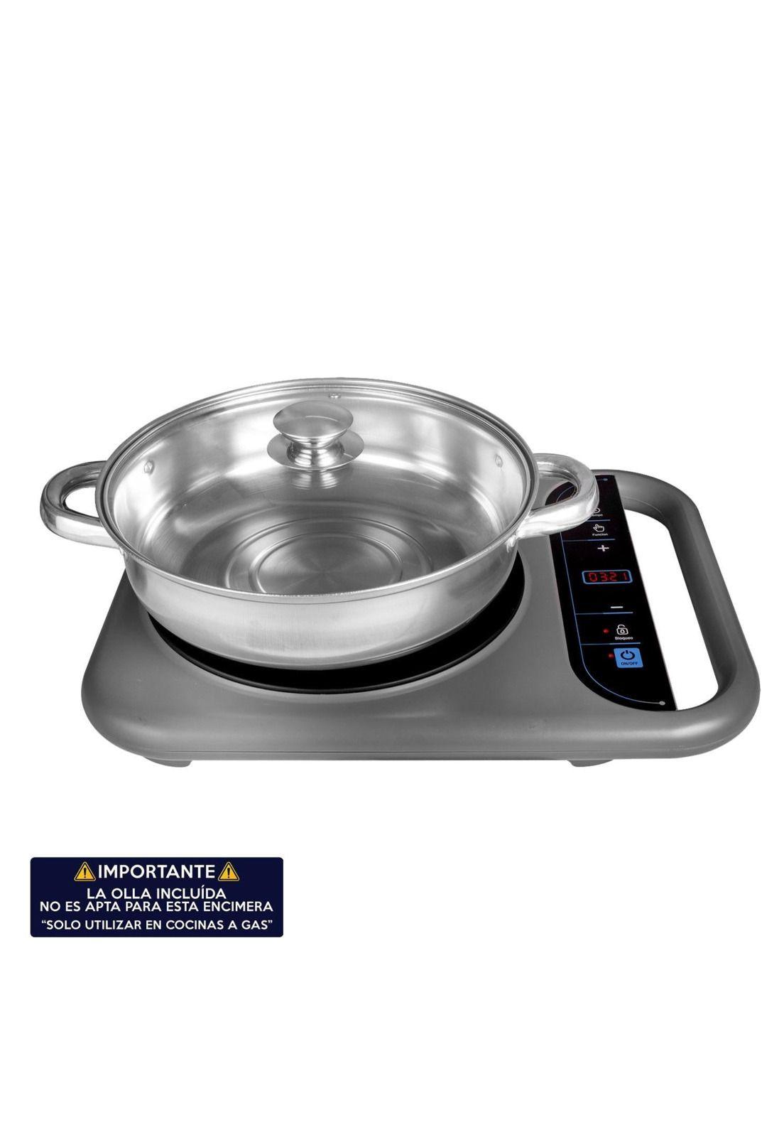 Cocina Encimera Eléctrica Inox Single Burner 2000W AI11900-6