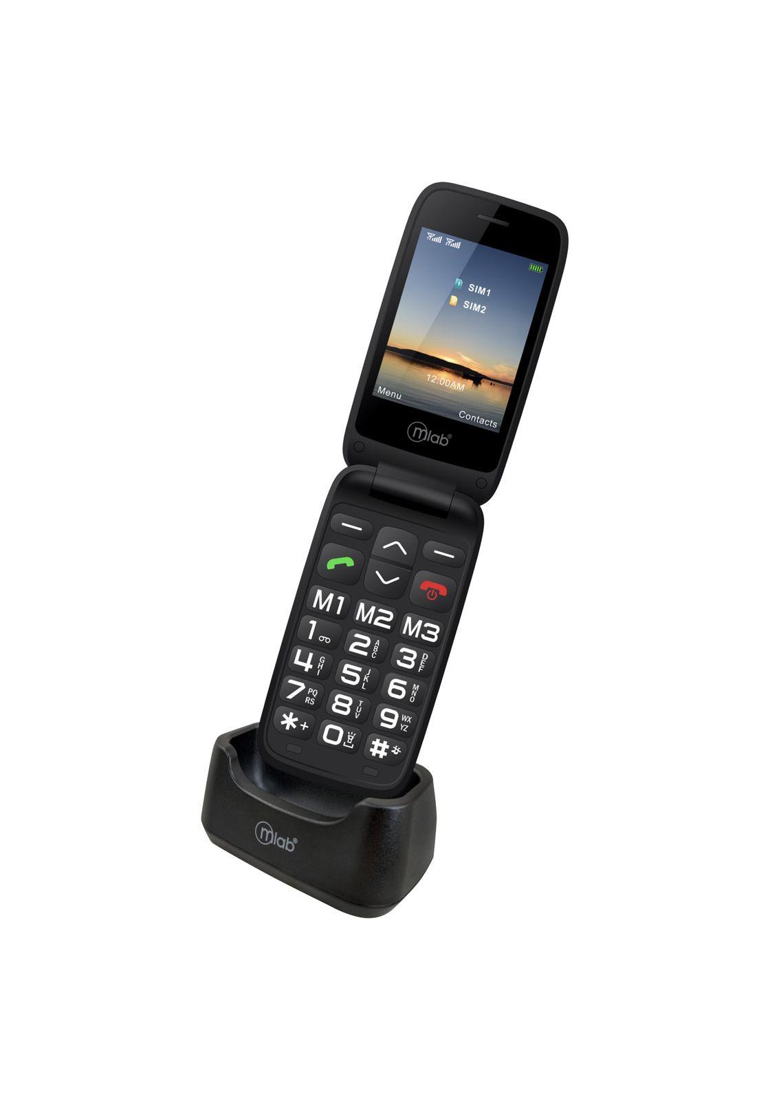 Teléfono Senior Adulto Mayor 4G Almeja con Base de  Carga BK-4