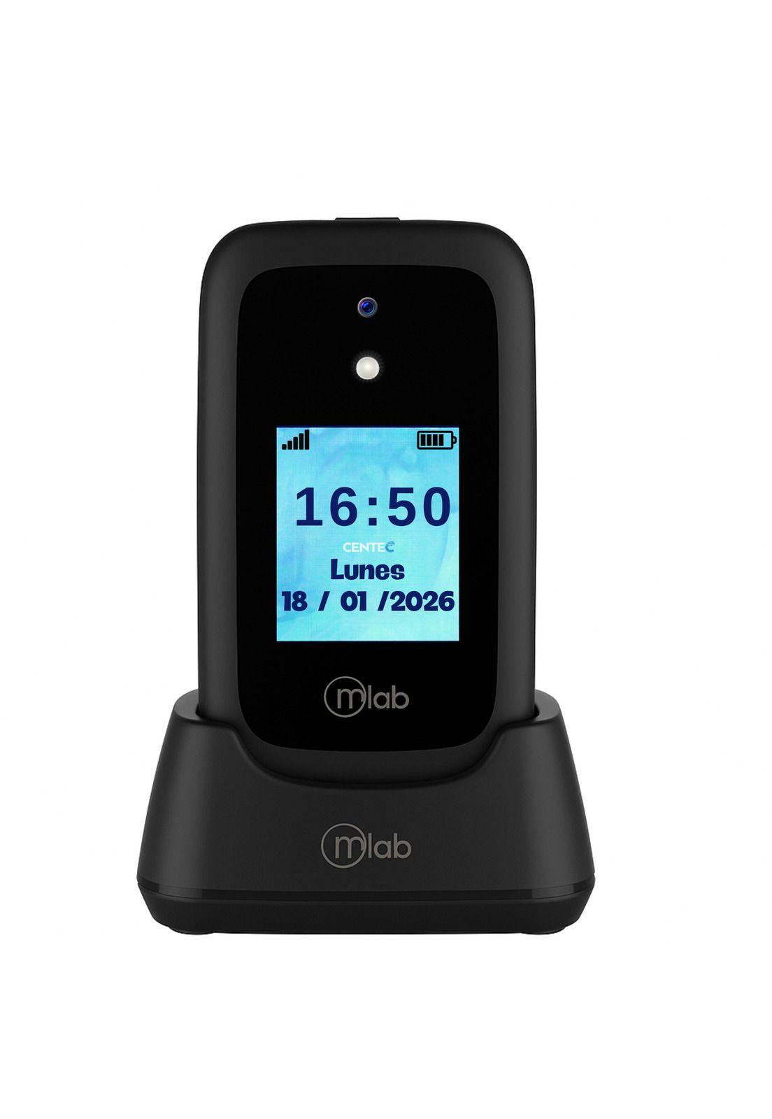 Teléfono Senior Adulto Mayor 4G Almeja con Base de  Carga BK-9