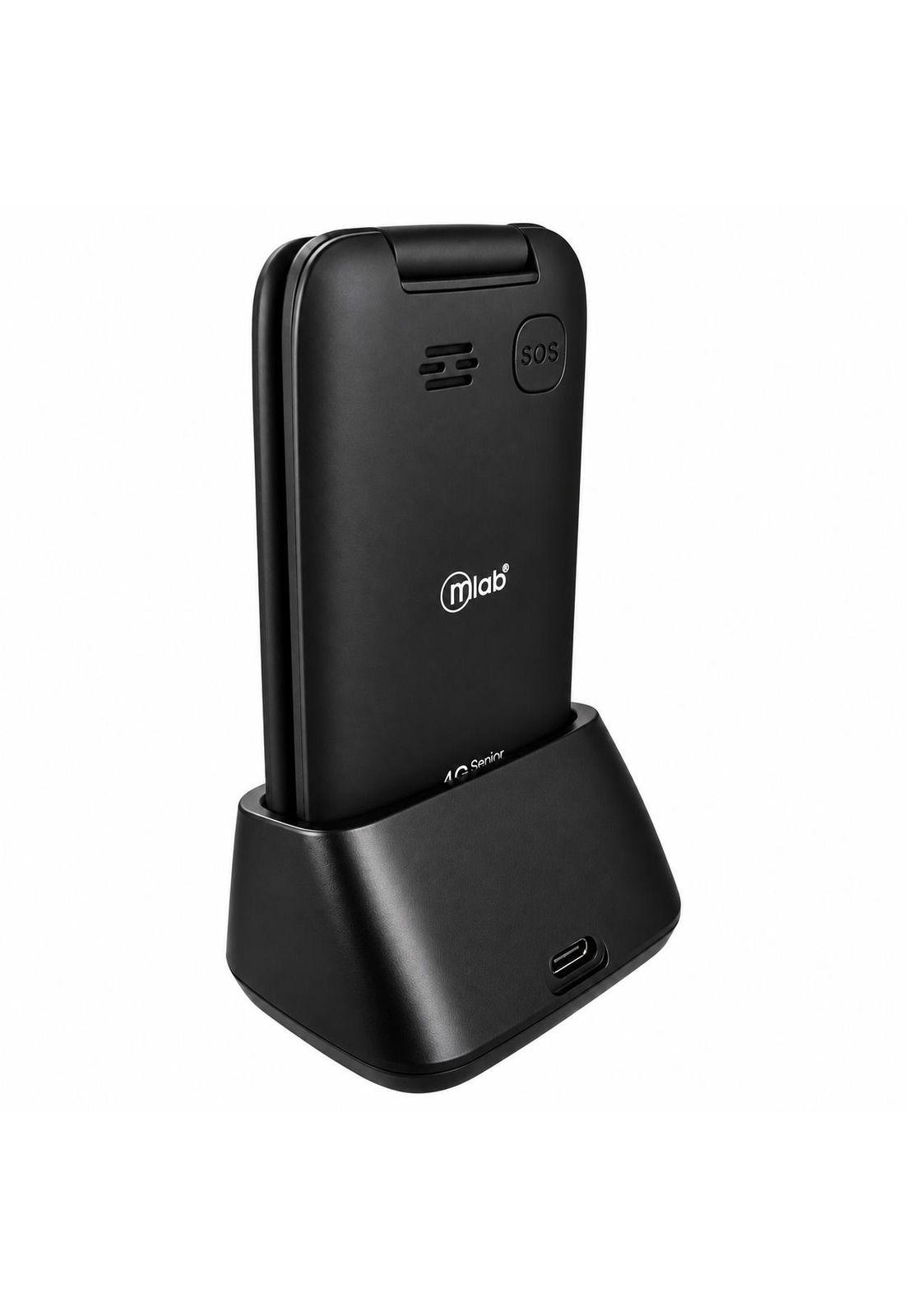 Teléfono Senior Adulto Mayor 4G Almeja con Base de  Carga Inalámbrica-3