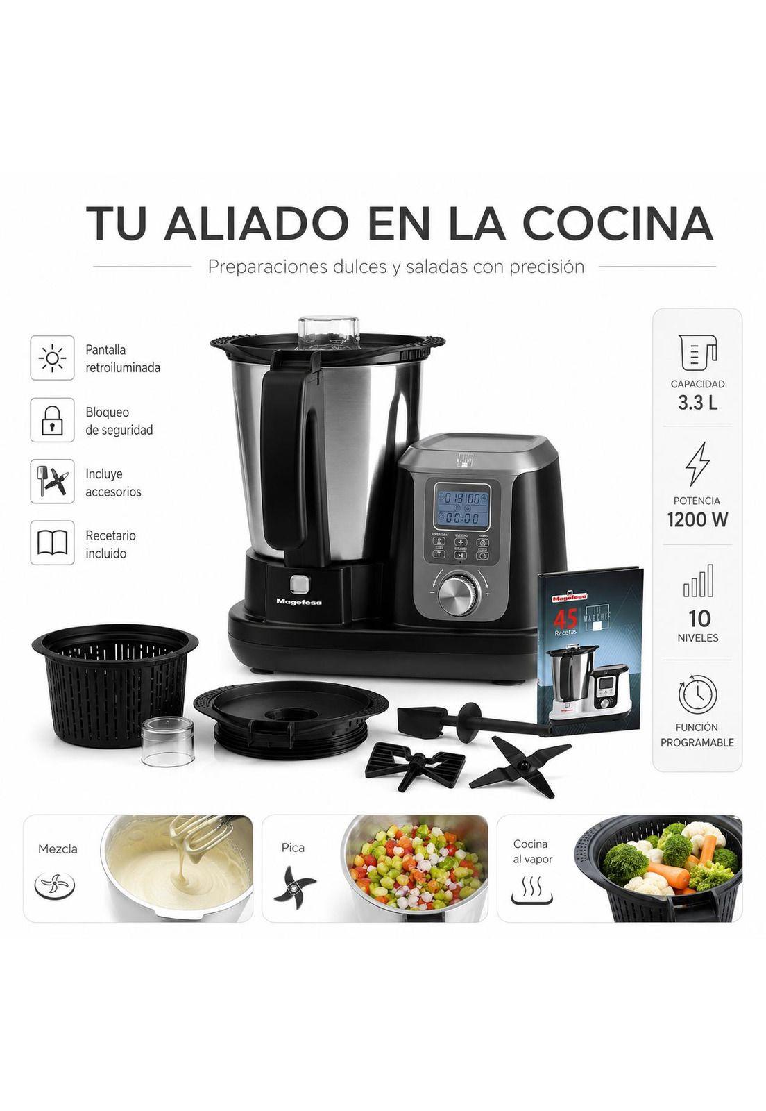 Robot de Cocina Profesional MAGCHEF Magefesa MGF4550 3.3L-5