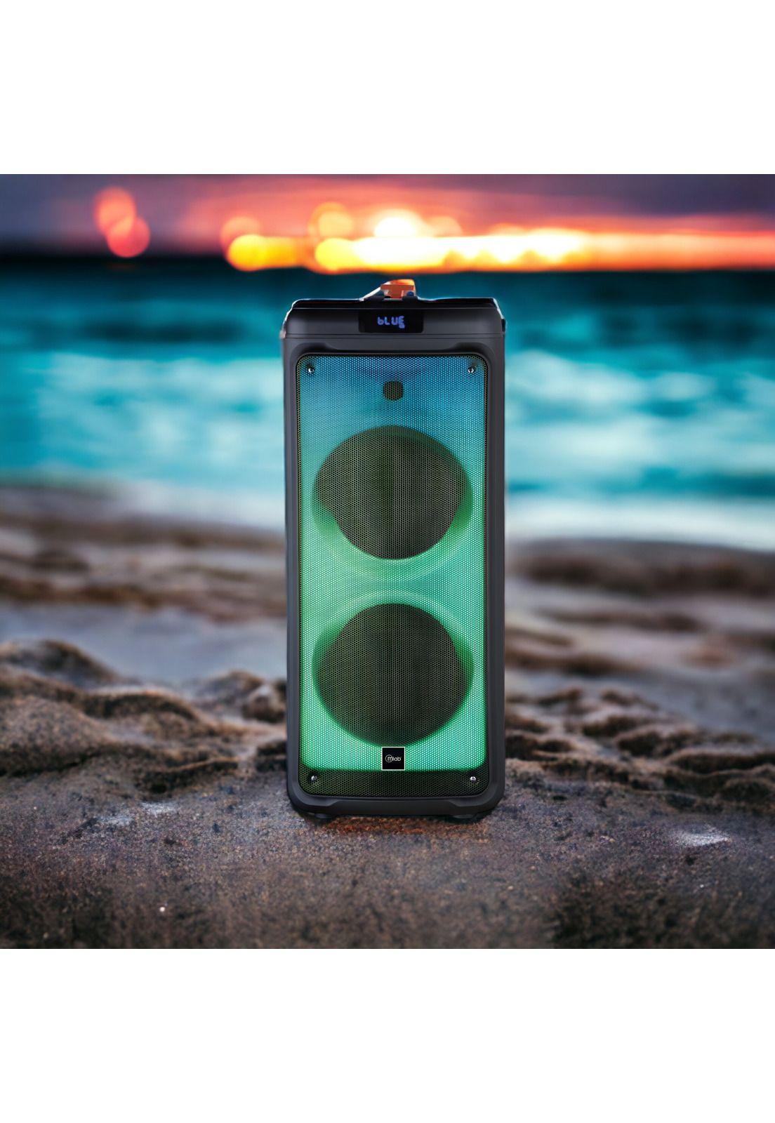 Parlante Portátil Karaoke RGB + MIC MicroLab 9105 8000W PMPO-2