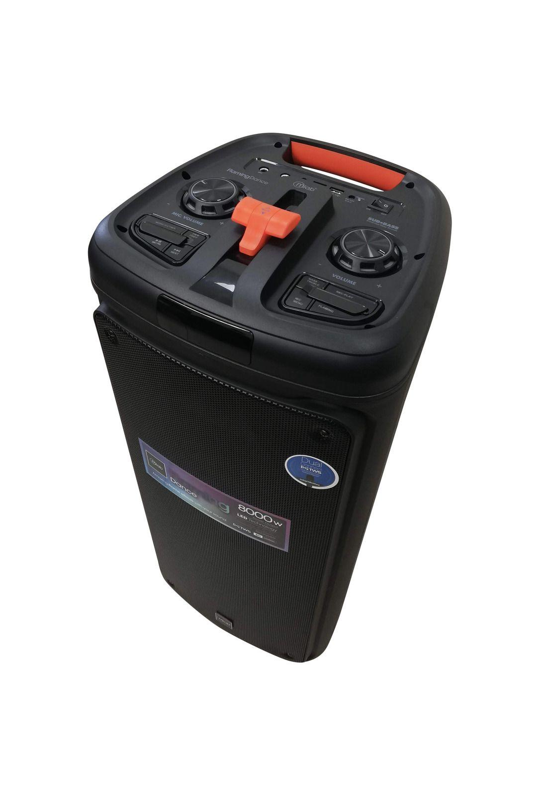 Parlante Portátil Karaoke RGB + MIC MicroLab 9105 8000W PMPO-9