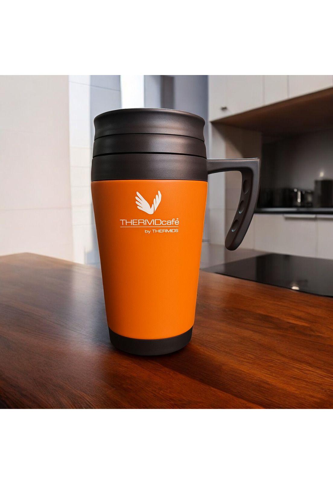 Vaso MUG Térmico Inox 400ML Orange Edition Thermos DF2000-SN-2