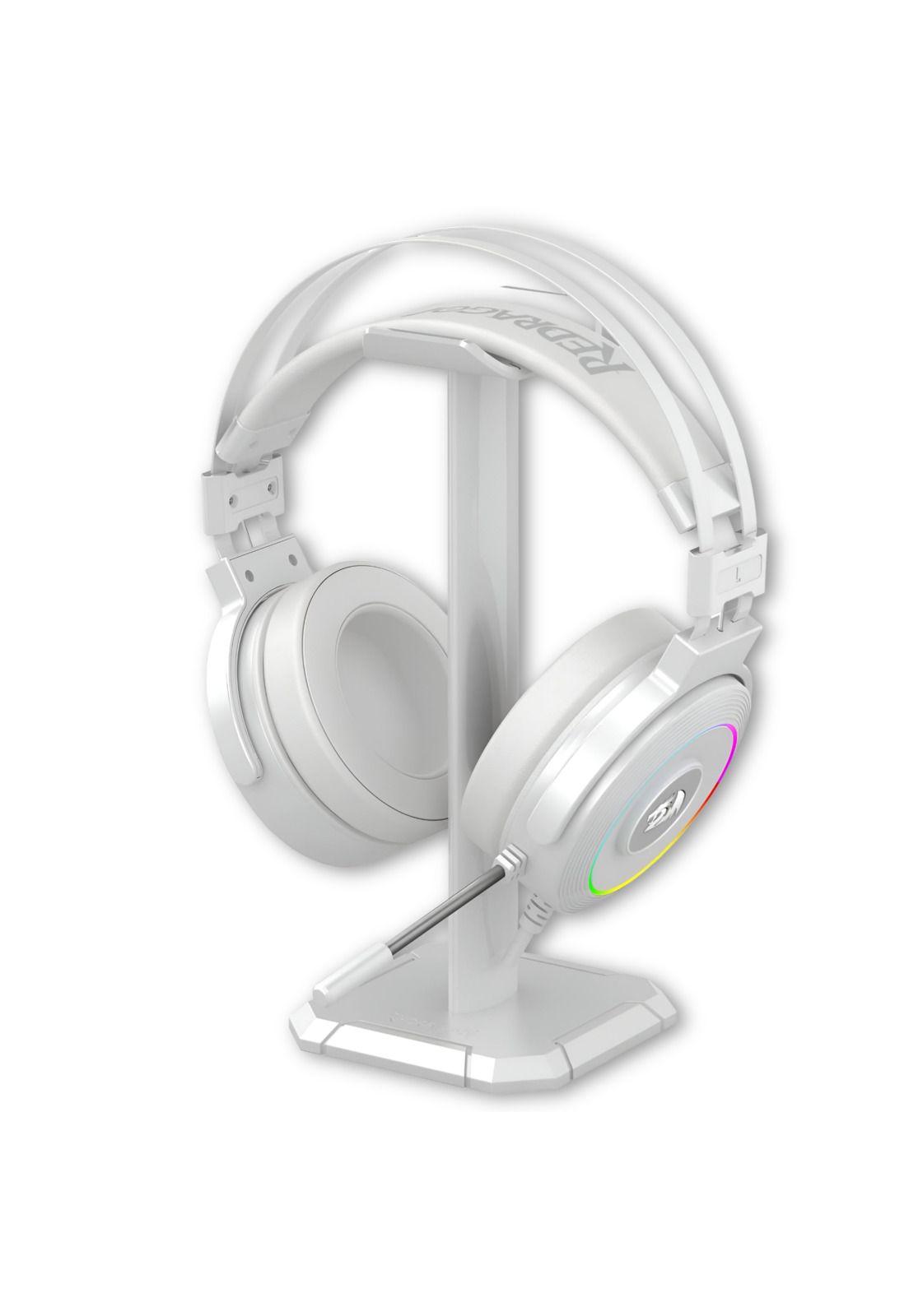 Audifonos USB Redragon Lamia White Audio 7.1 Con Soporte-0