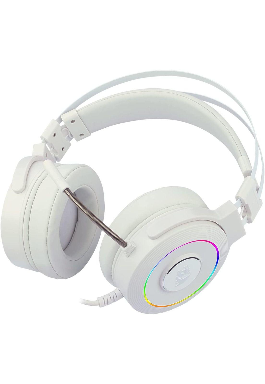 Audifonos USB Redragon Lamia White Audio 7.1 Con Soporte-3