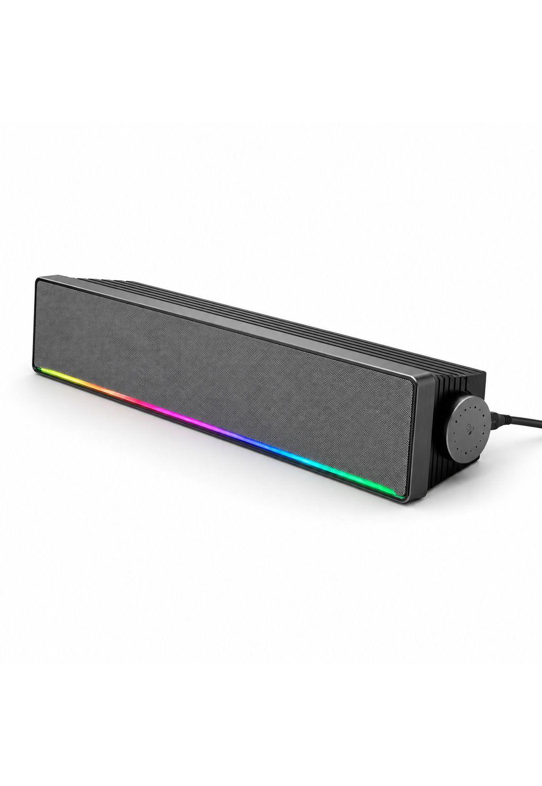 Soundbar HP Multimedia Stereo con Luces Rgb 6 Watts DHE-6003-3