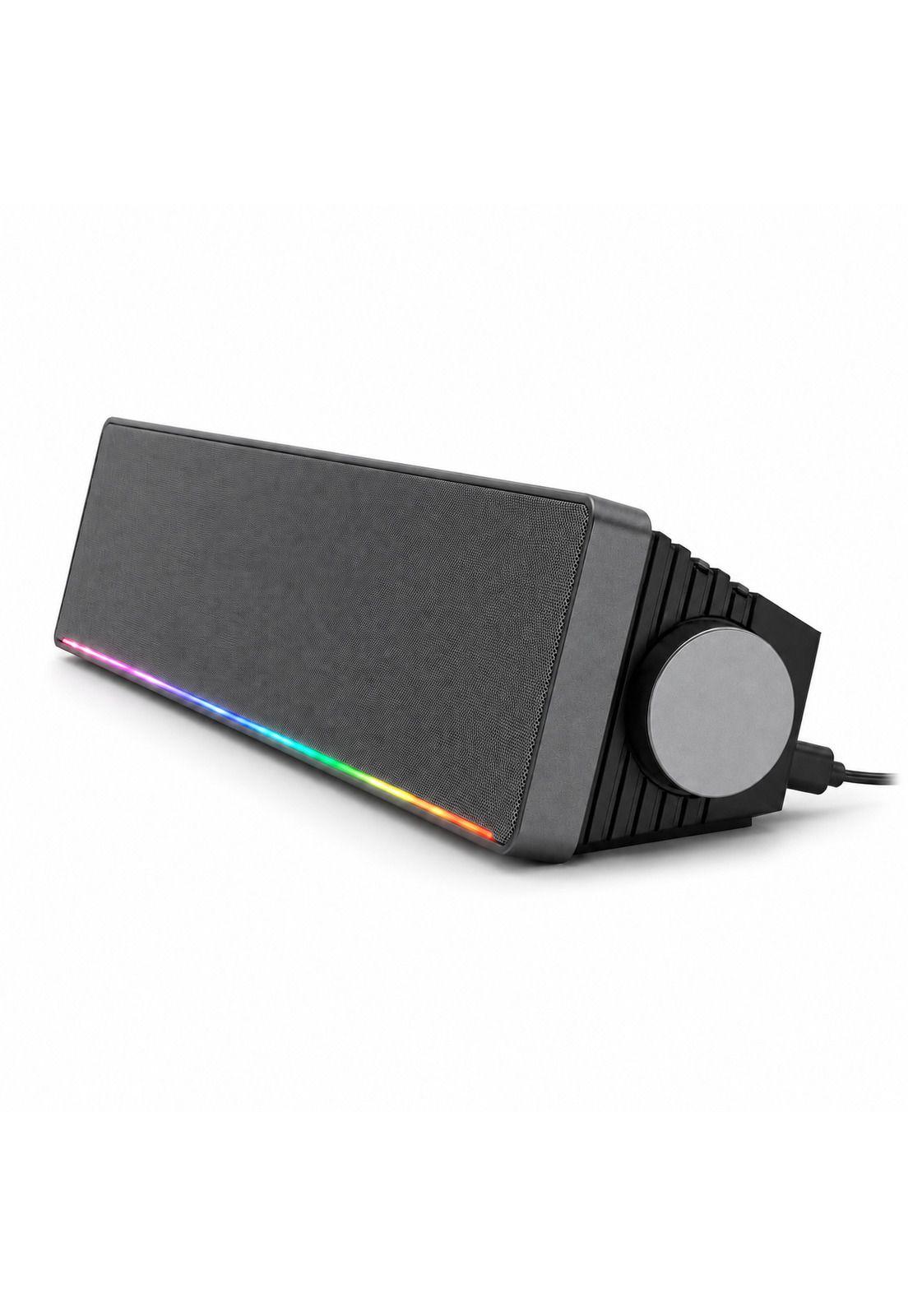 Soundbar HP Multimedia Stereo con Luces Rgb 6 Watts DHE-6003-4