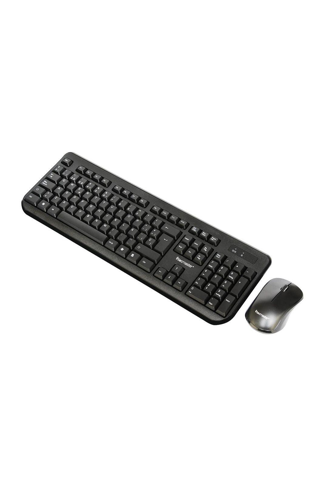 Kit Teclado y Mouse Inalambrico Tecmaster Multimedia 100512-3