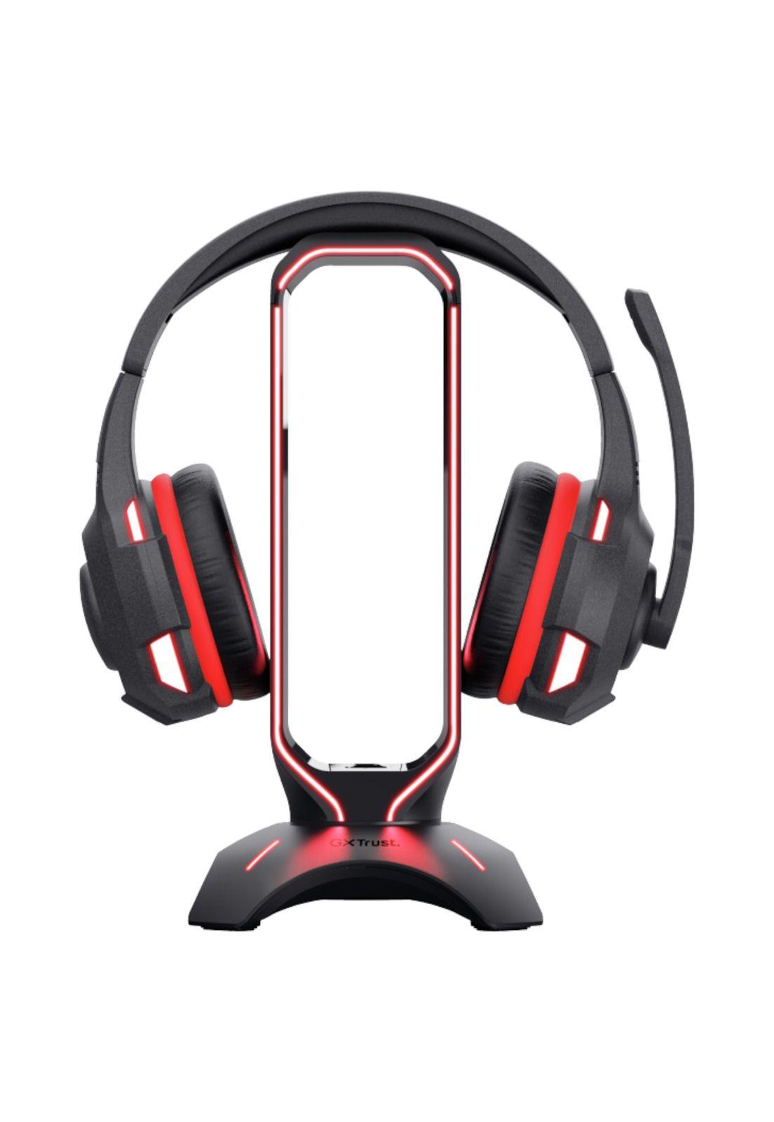 Soporte Stand Gamer RGB para Audífonos Trust Gxt 265 + HUB-2