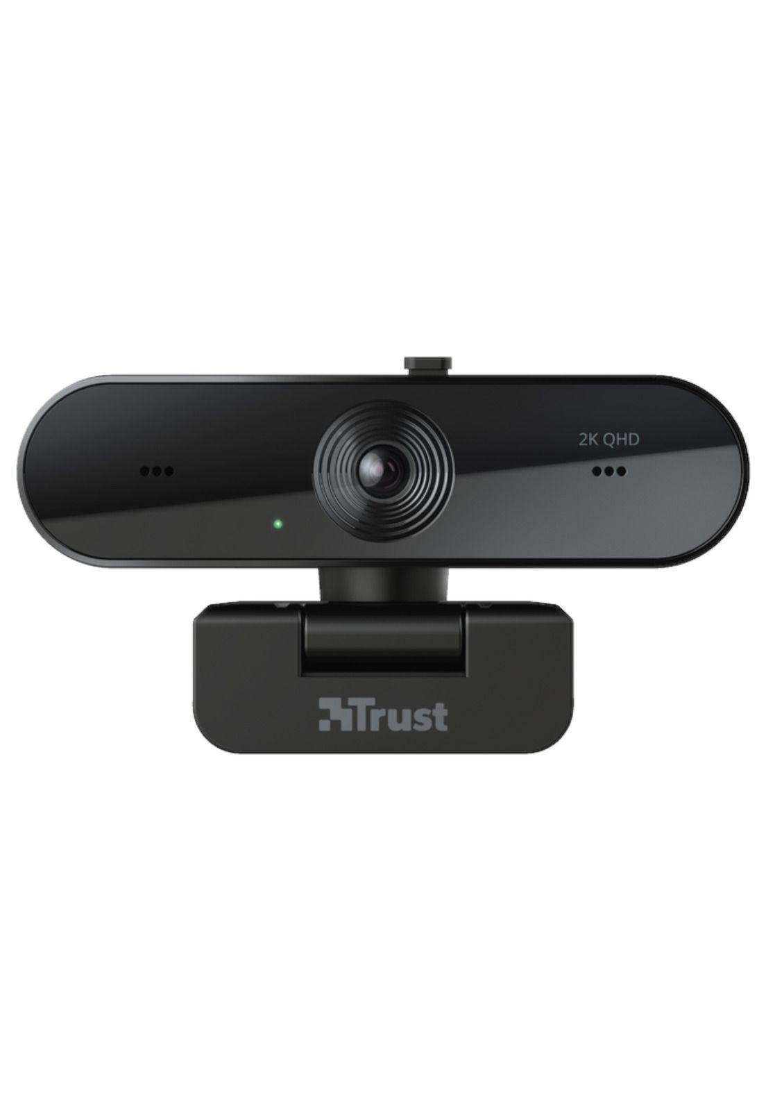 Webcam QHD 2K Profesional Trust Taxon Black Muiltiplataforma-2