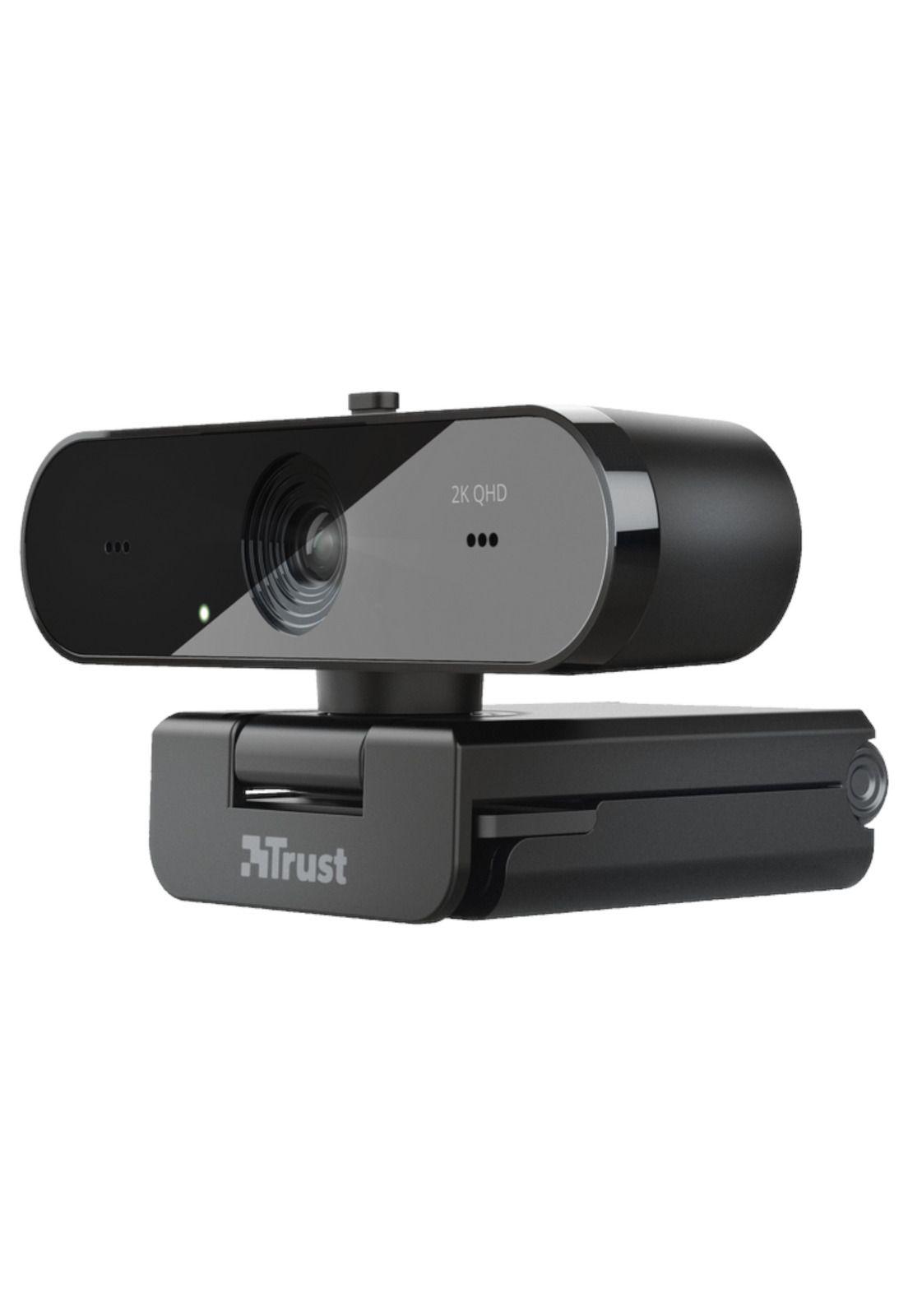 Webcam QHD 2K Profesional Trust Taxon Black Muiltiplataforma-3