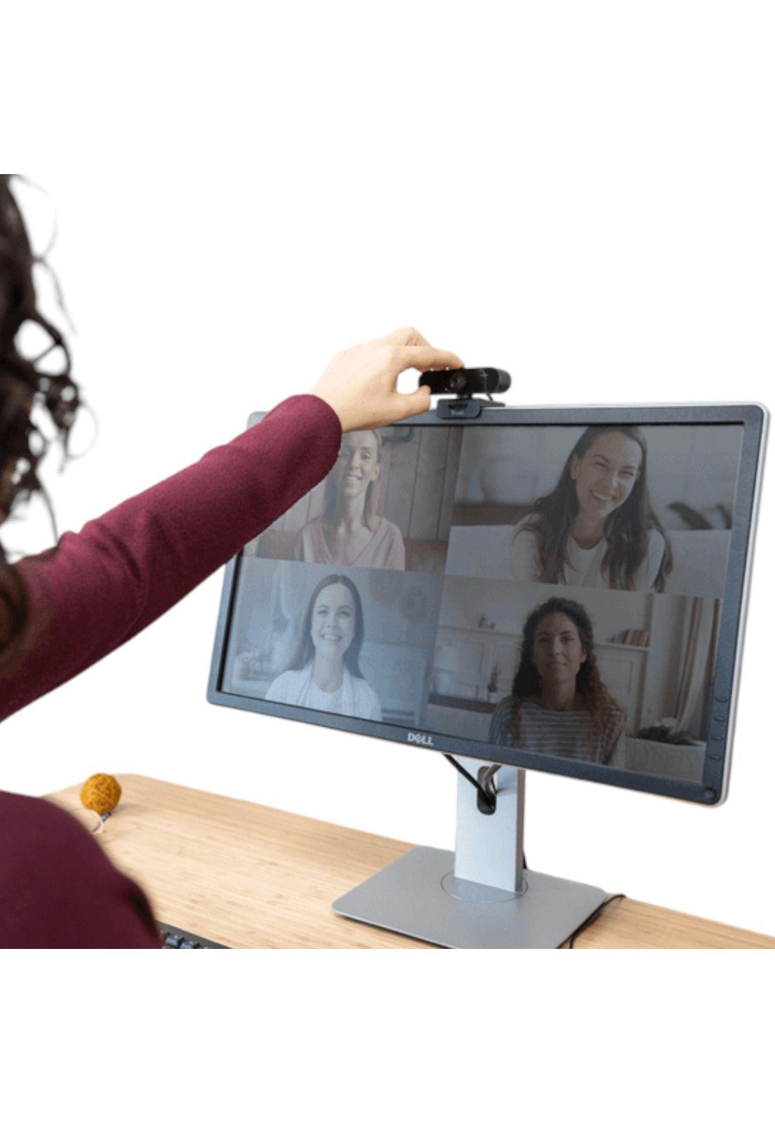 Webcam QHD 2K Profesional Trust Taxon Black Muiltiplataforma-8