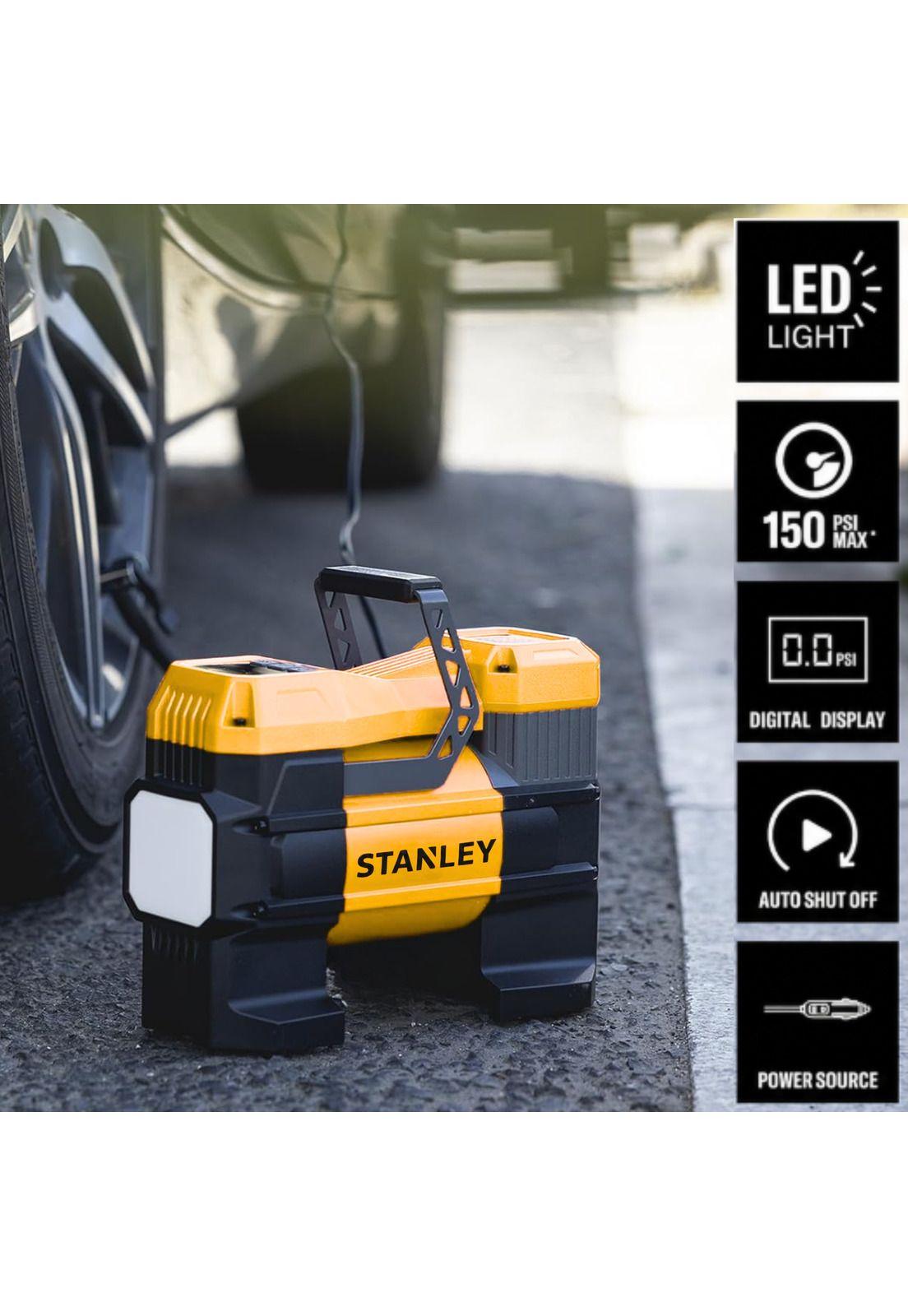 Inflador de Neumáticos Stanley 12V Autos-4x4-Camiones 145 PSI Max-7