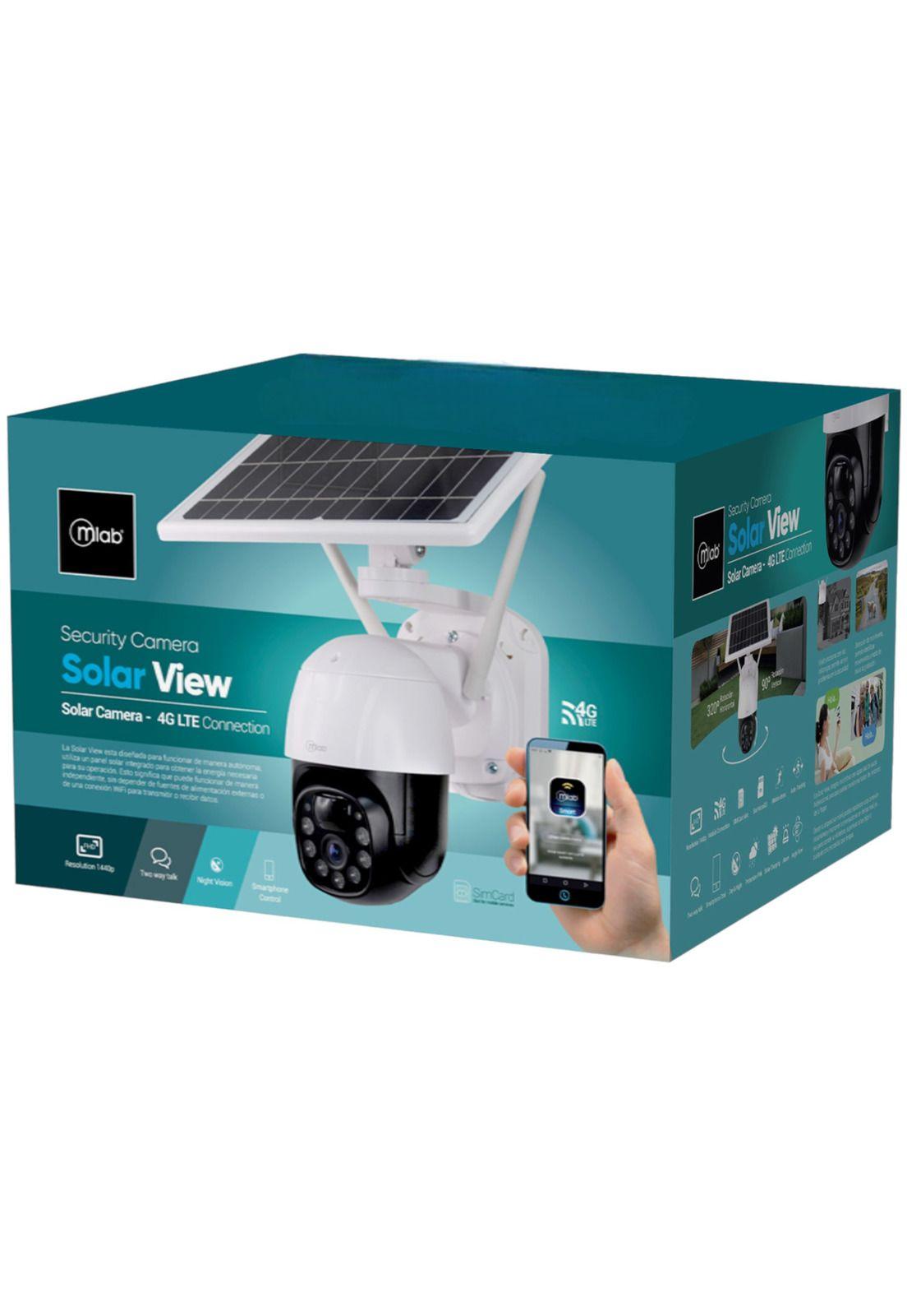 Cámara de Seguridad Solar Autónoma Robótica PTZ IP-4GLTE FHD-4