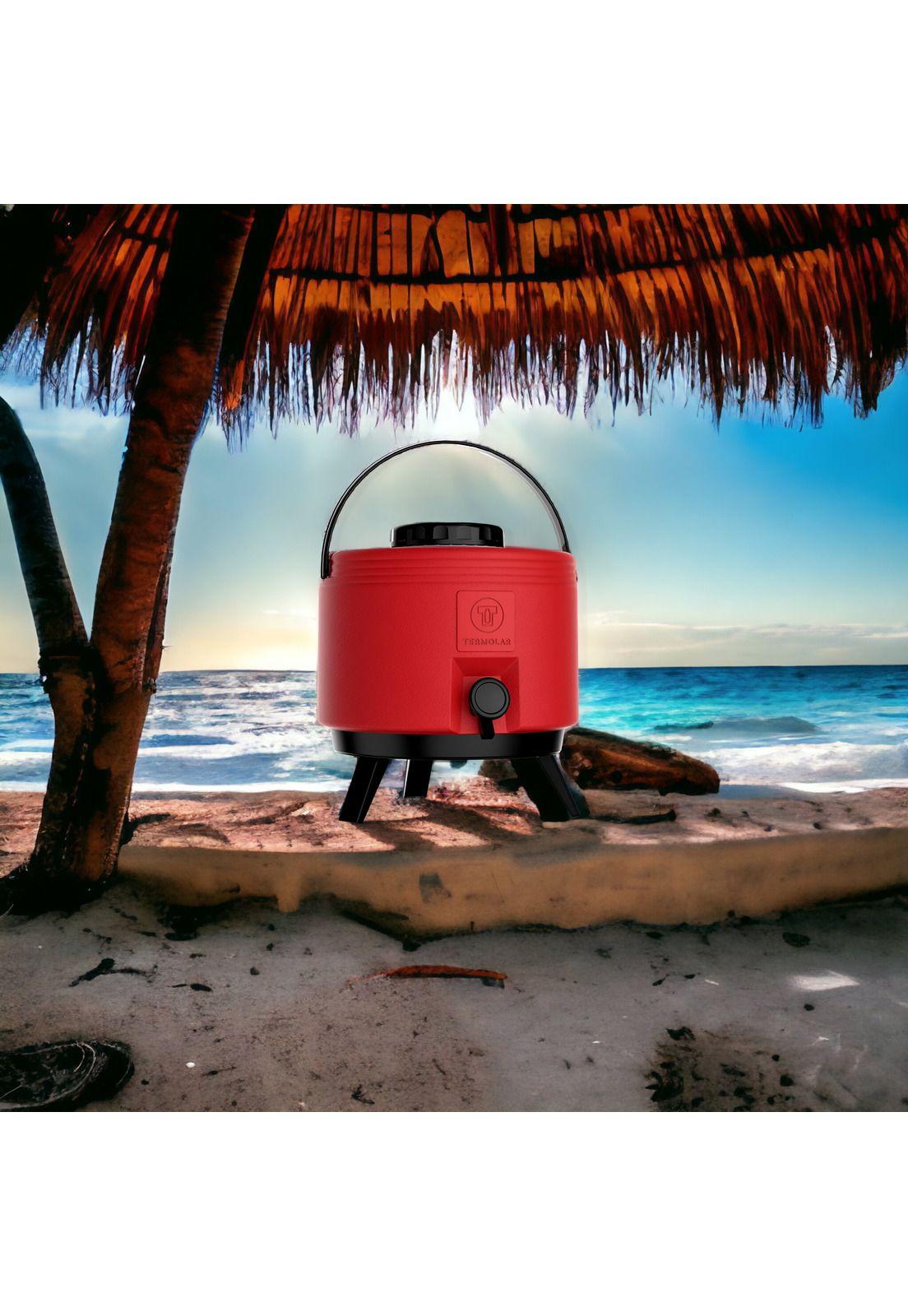 Maxi Termo 6 Litros Termolar Rojo para Agua Caliente y Fria-2