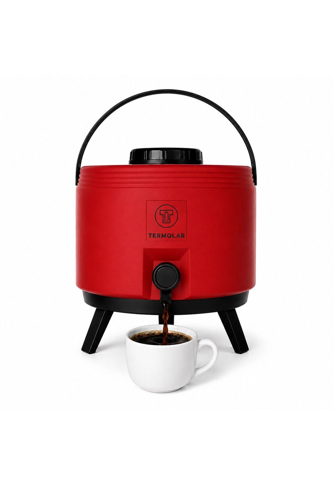 Maxi Termo 6 Litros Termolar Rojo para Agua Caliente y Fria-4