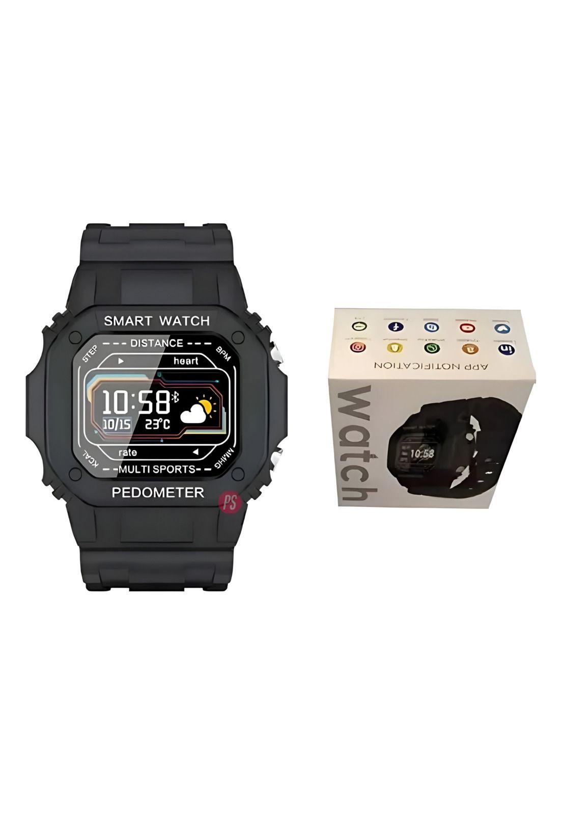 Smartwatch Deportivo i2 Waterproof Multiplataformas Black-6