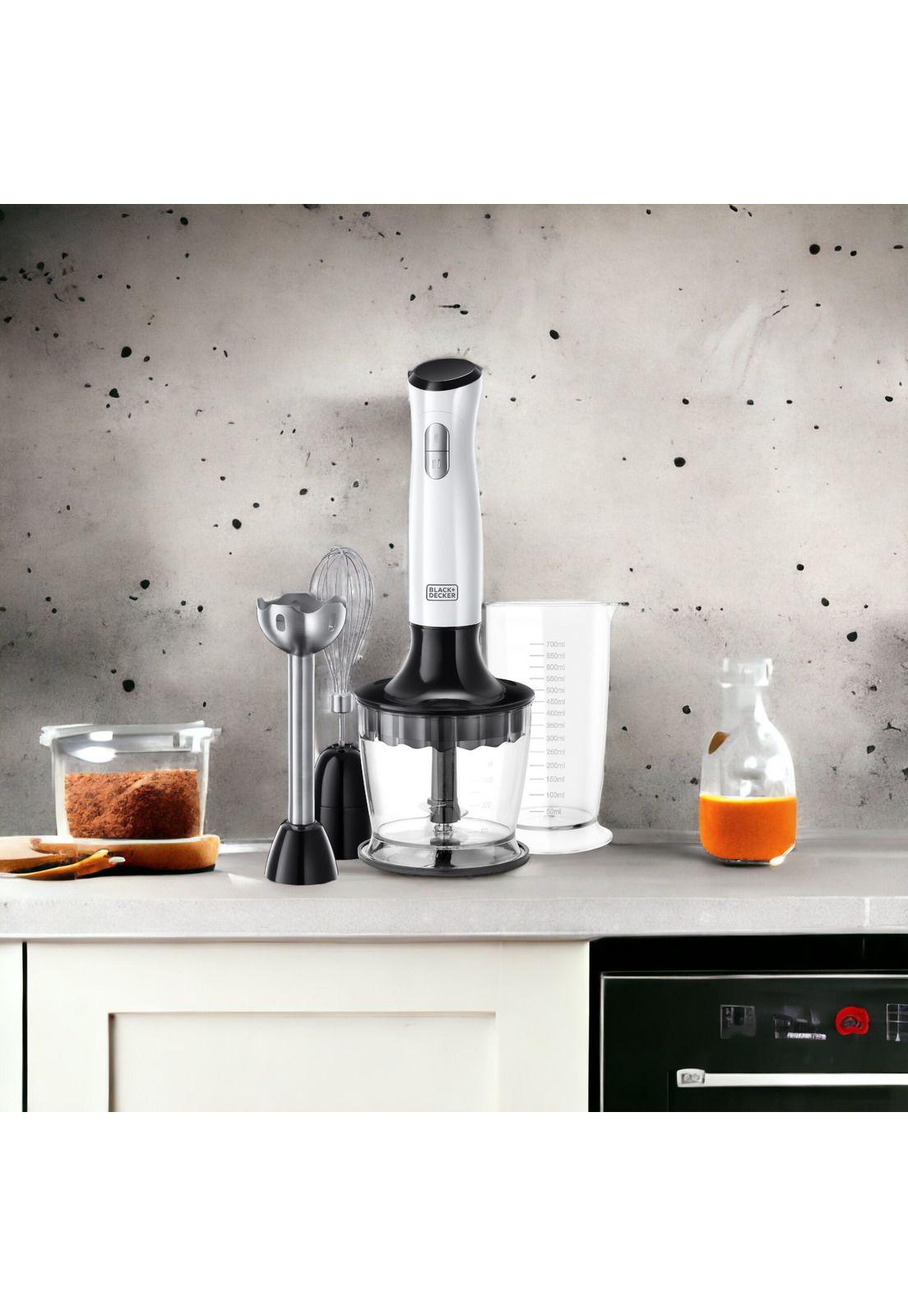 Batidora De Inmersion 3 en 1 Black + Decker 700W HB24710-CL-3