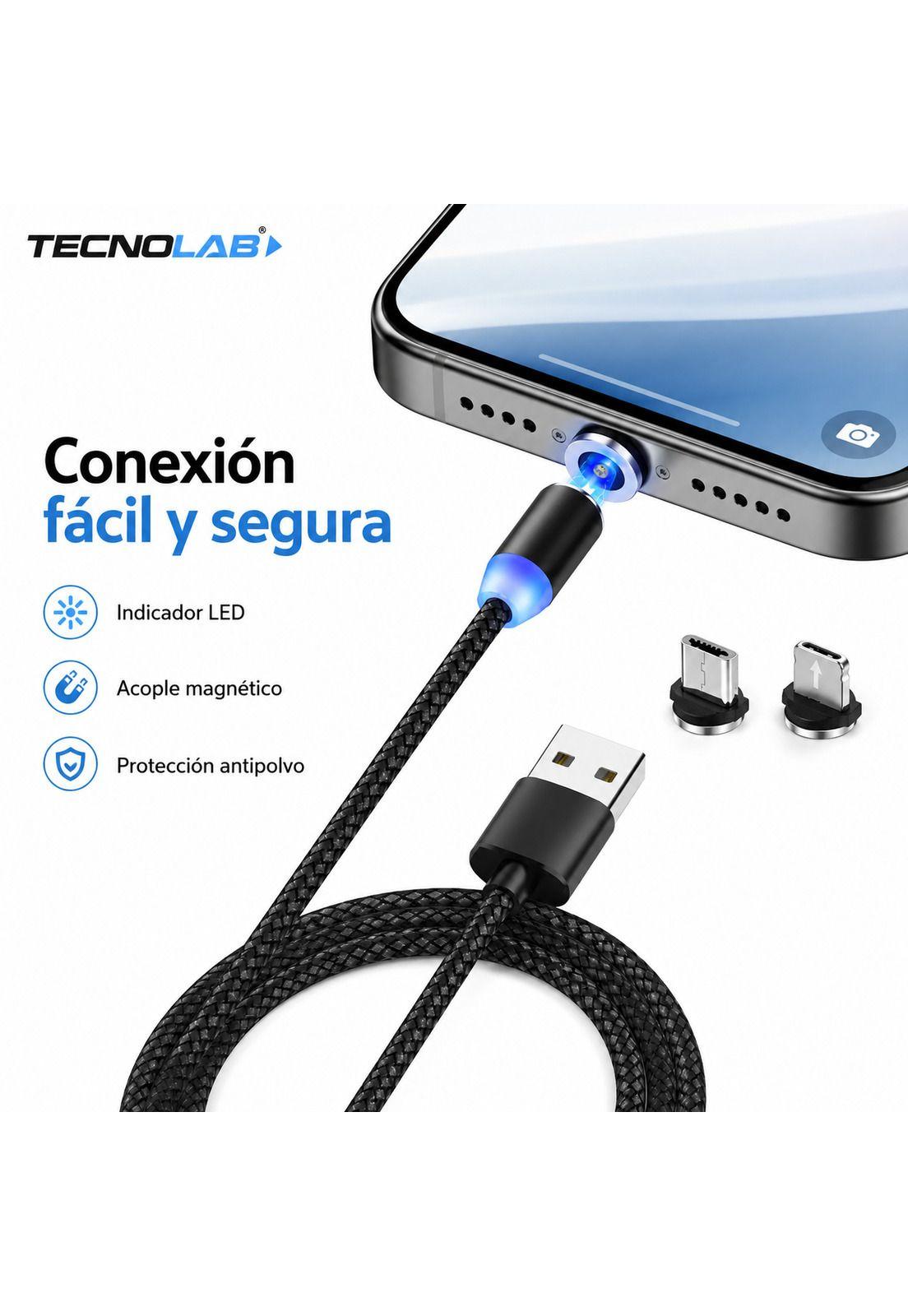 Cable de Carga Magnetico (3 EN 1) USB-C / Micro / Lightning-5