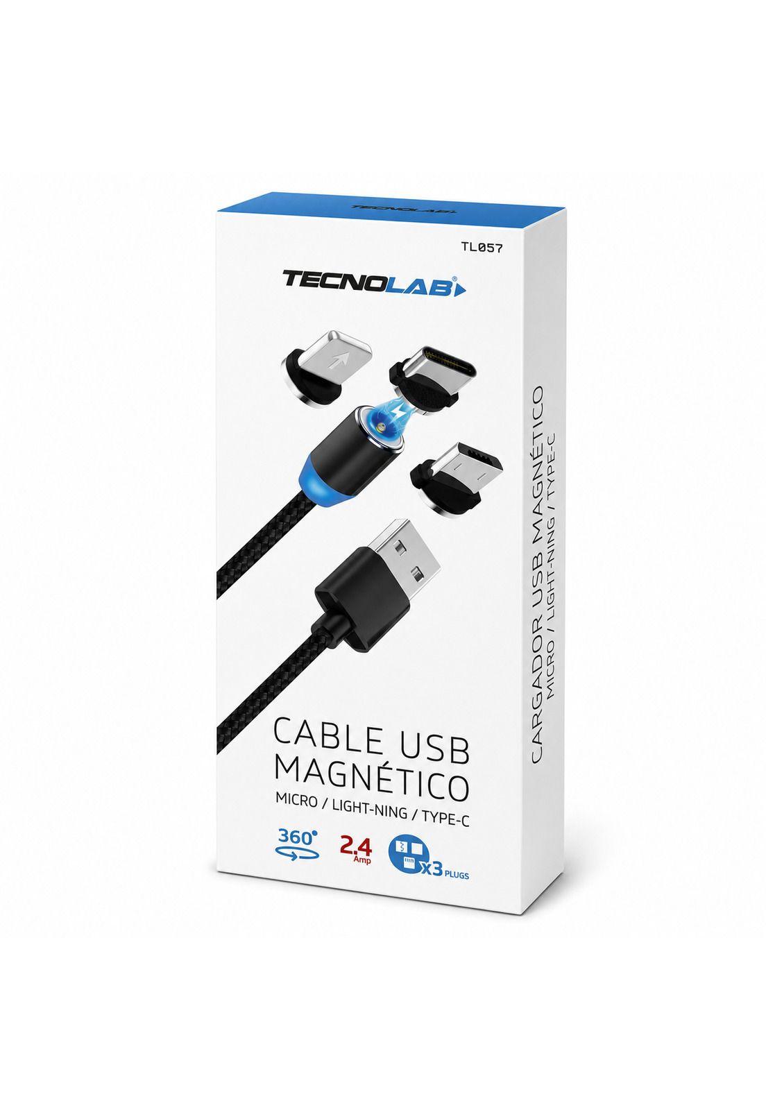 Cable de Carga Magnetico (3 EN 1) USB-C / Micro / Lightning-9