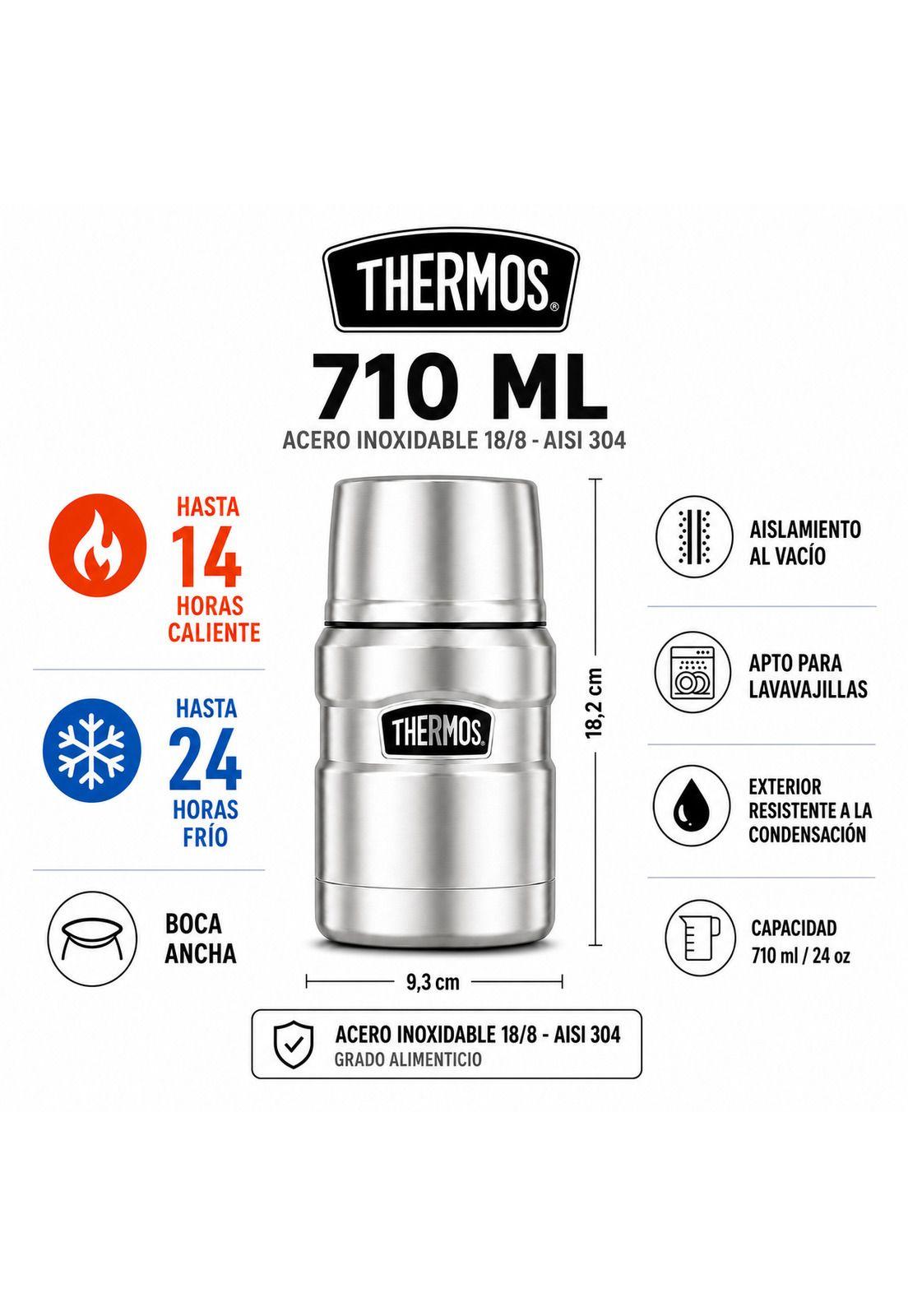 Termo de Comida Inox Thermos King  700ML MATT NAVY-6
