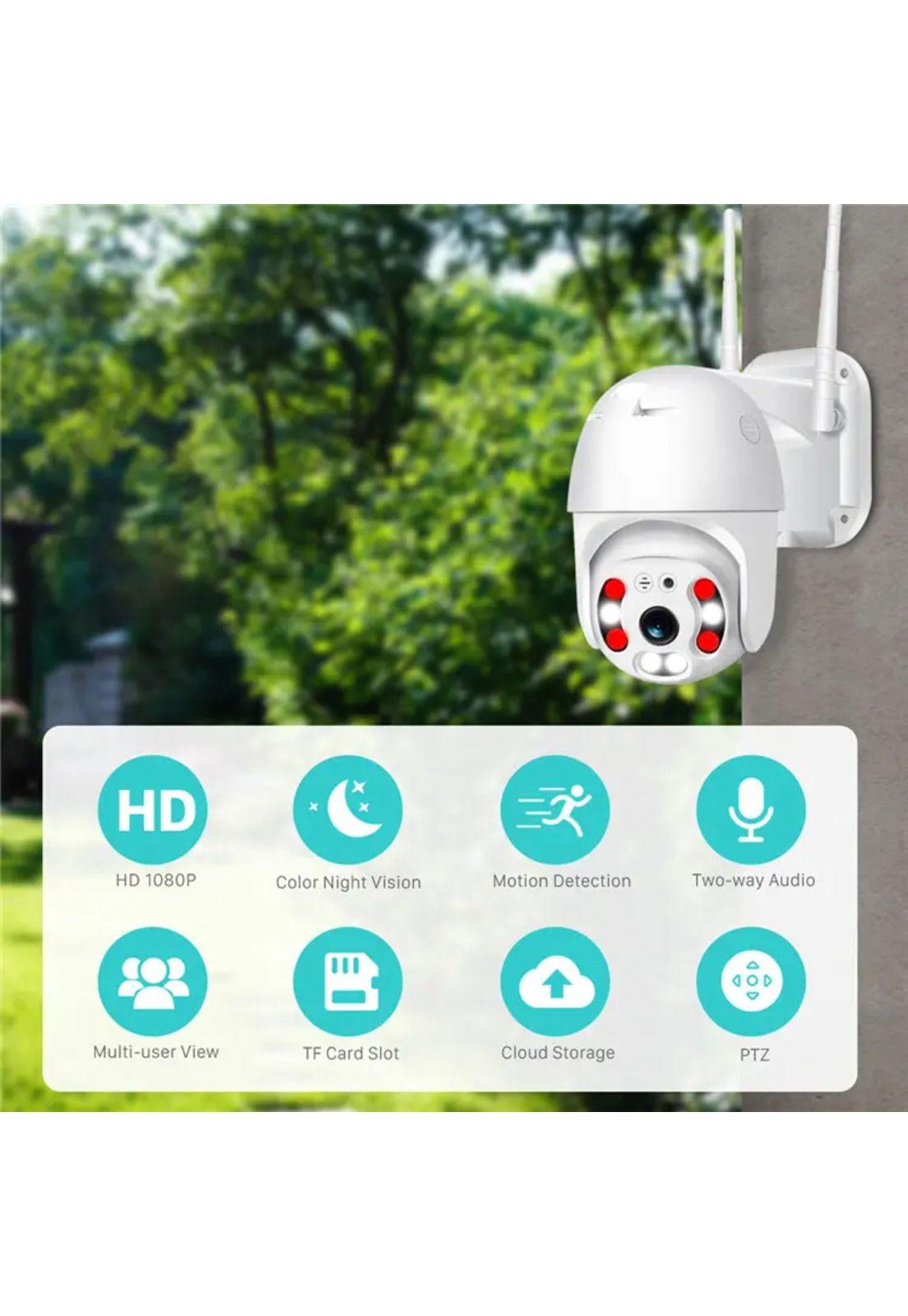 Cámara de Seguridad Robótica 1080p PTZ Wifi WaterProof IP66-6