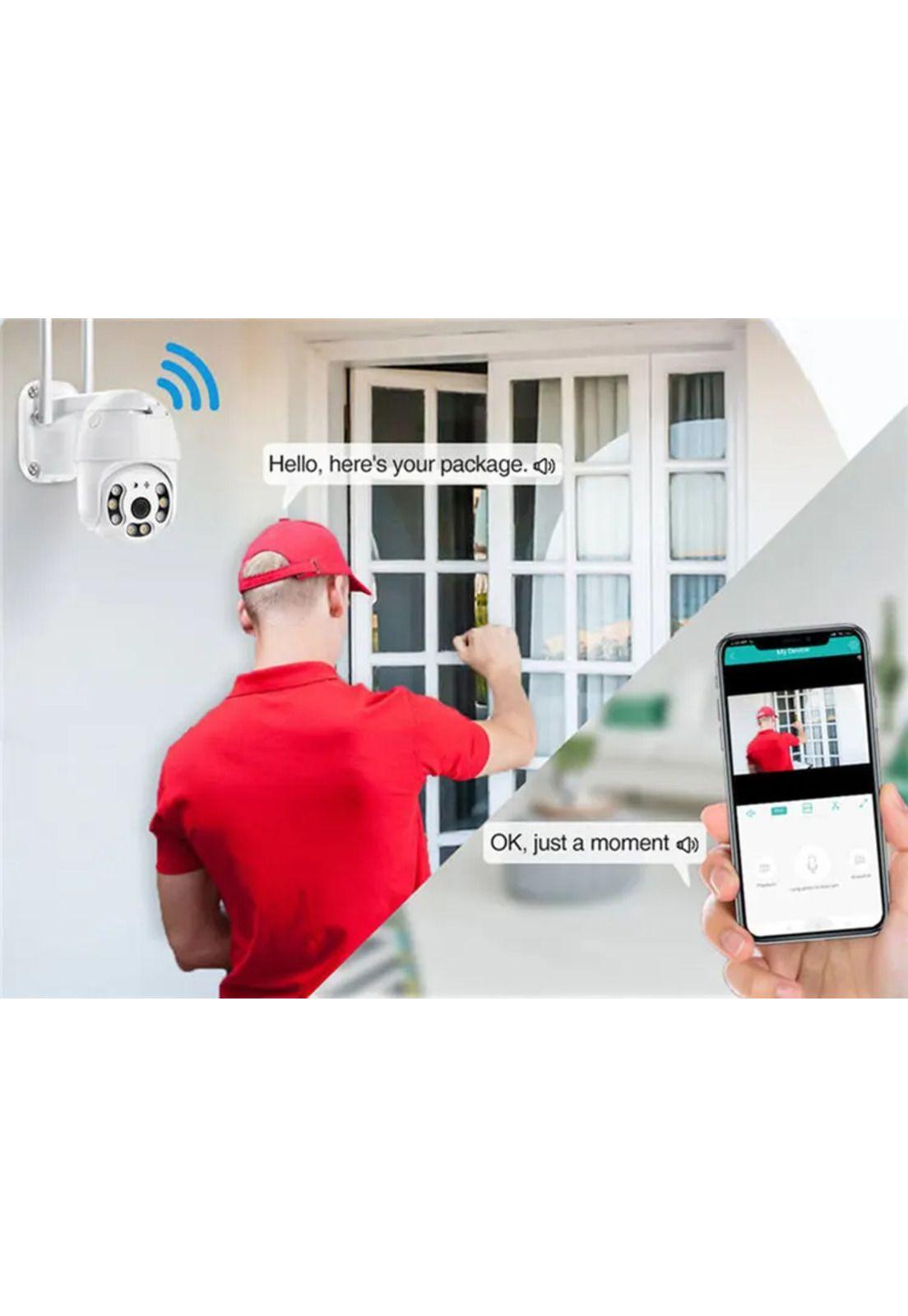 Cámara de Seguridad Robótica 1080p PTZ Wifi WaterProof IP66-7