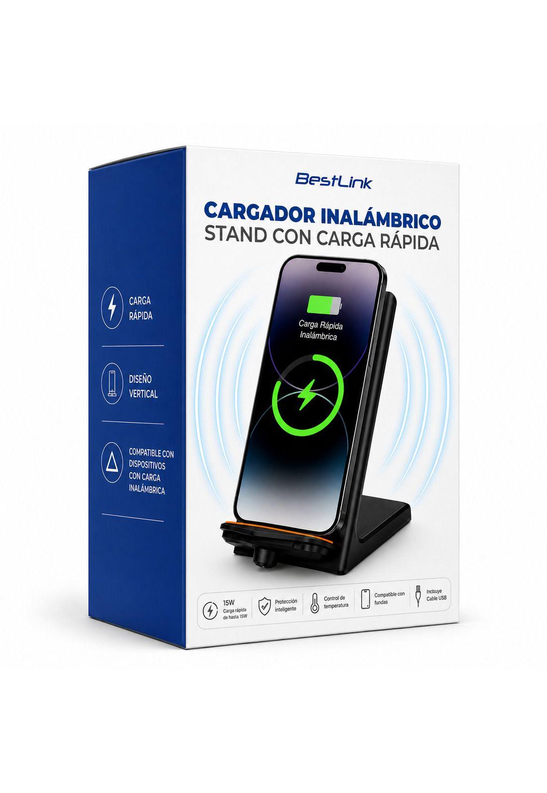 Cargador Inalambrico Qi 15W Carga Rapida Universal-6