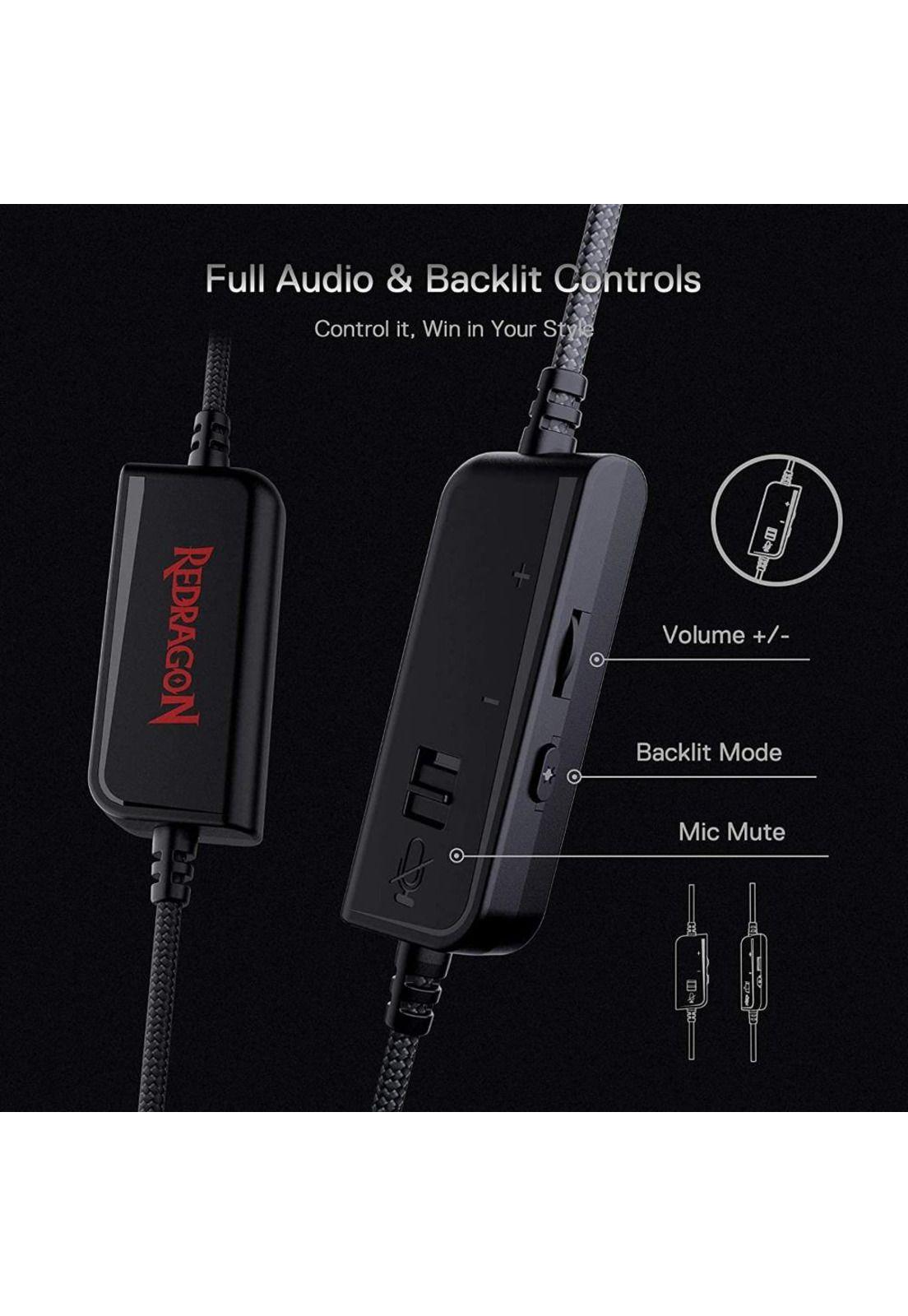 Audifonos USB Redragon Pandora Audio 7.1 Envolvente Multiplataformas-1
