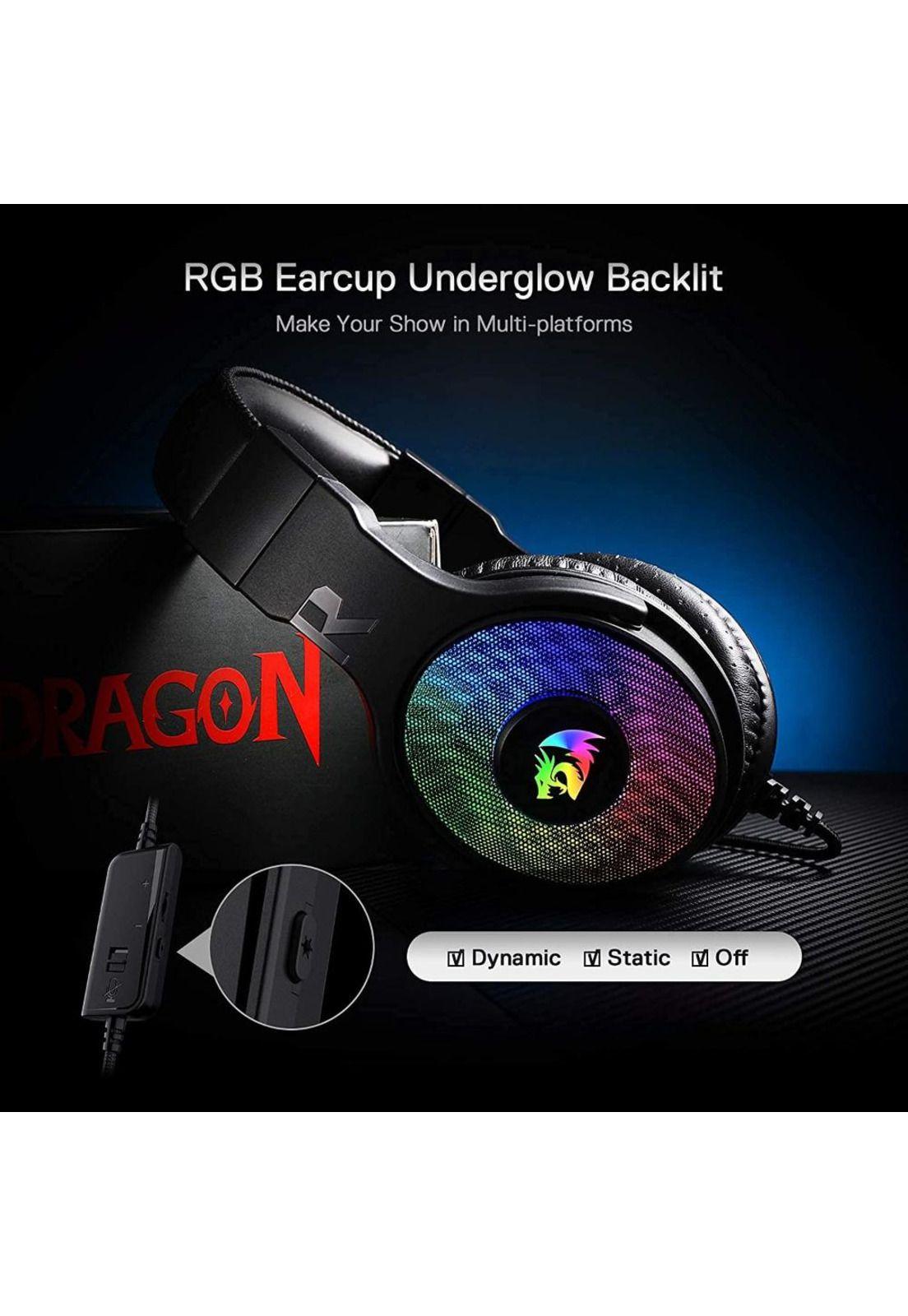 Audifonos USB Redragon Pandora Audio 7.1 Envolvente Multiplataformas-2
