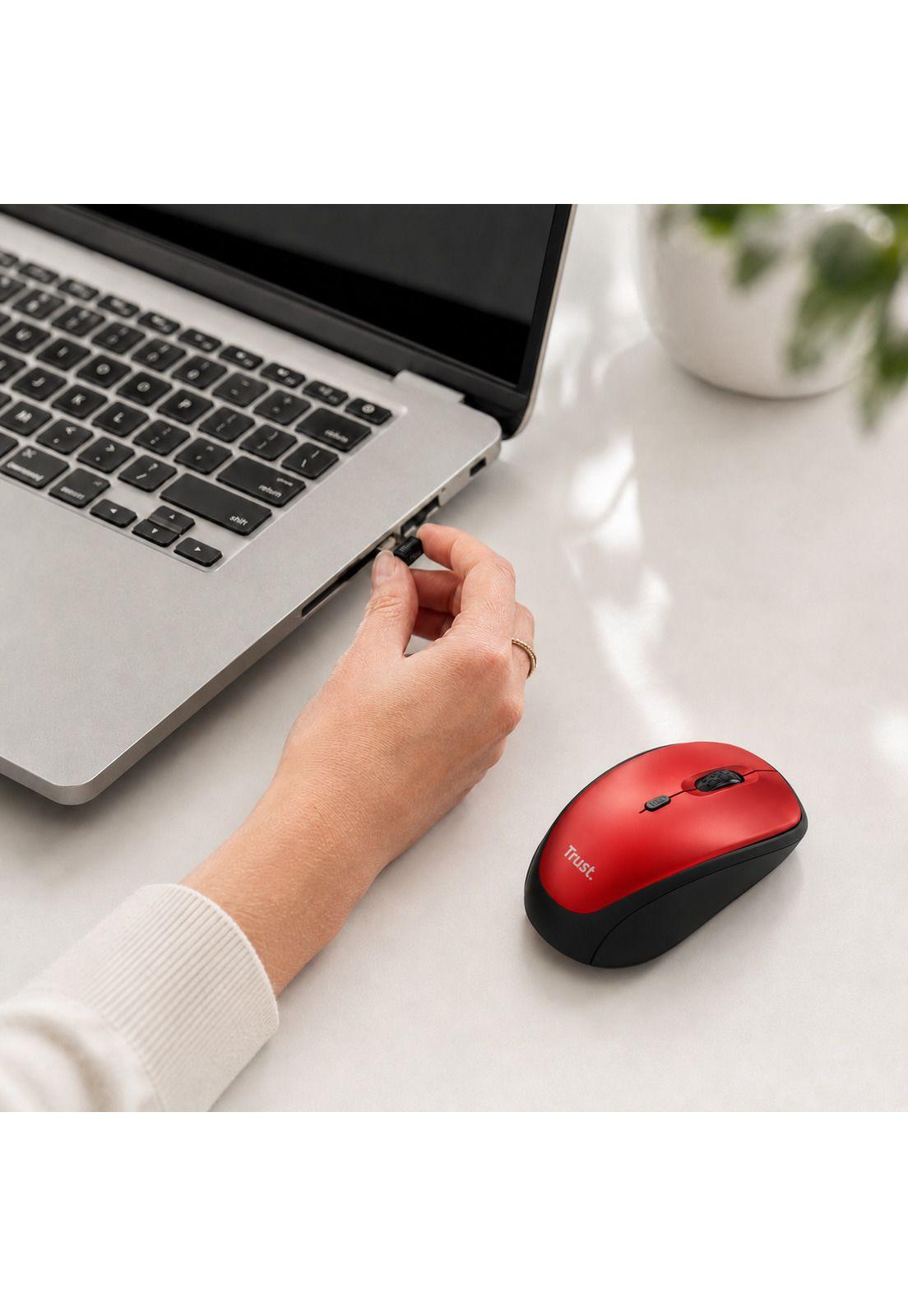 Mouse Inalámbrico Silencioso Trust YVI Eco Friendly RD 24550-4