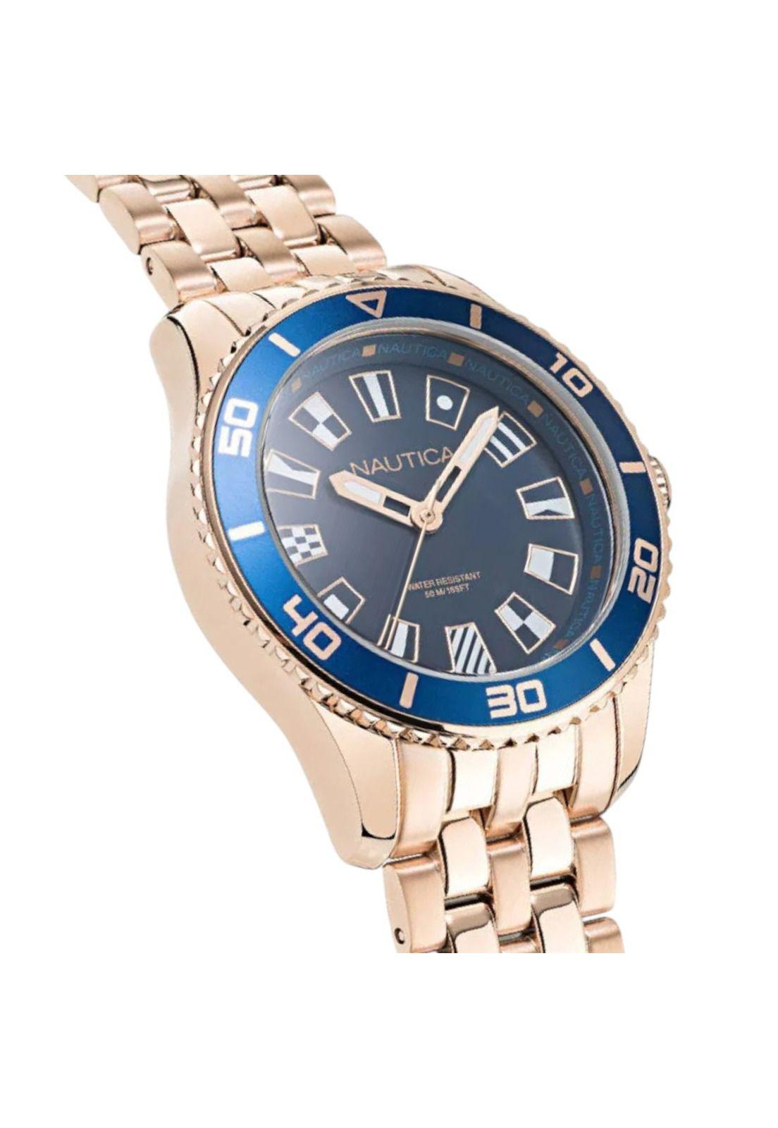 Reloj Nautica Mujer Deluxe Edition Oro Rosa NAPPBS027-2