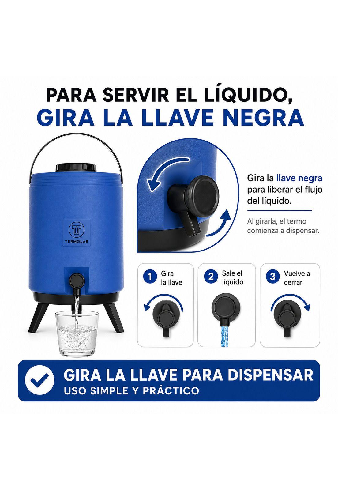 Maxi Termo de 15 Litros Termolar de Alta Eficiencia - Azul-4