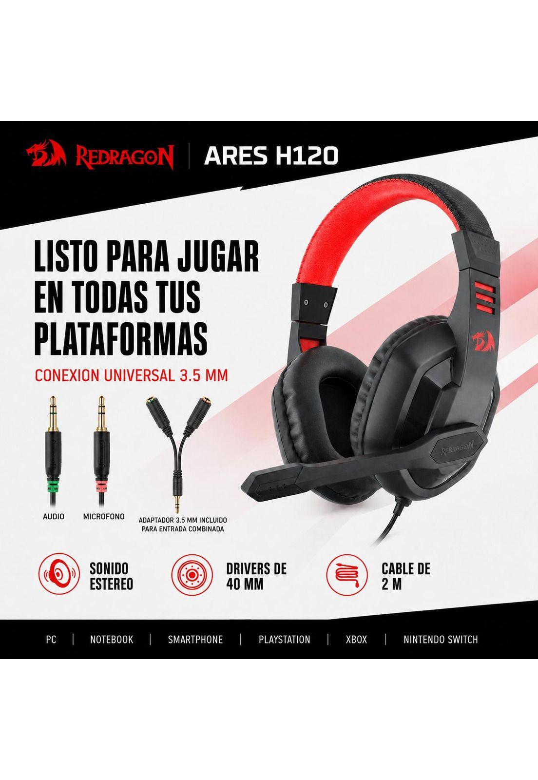 Audifonos Redragon Ares Gaming Edition Multiplataformas-6