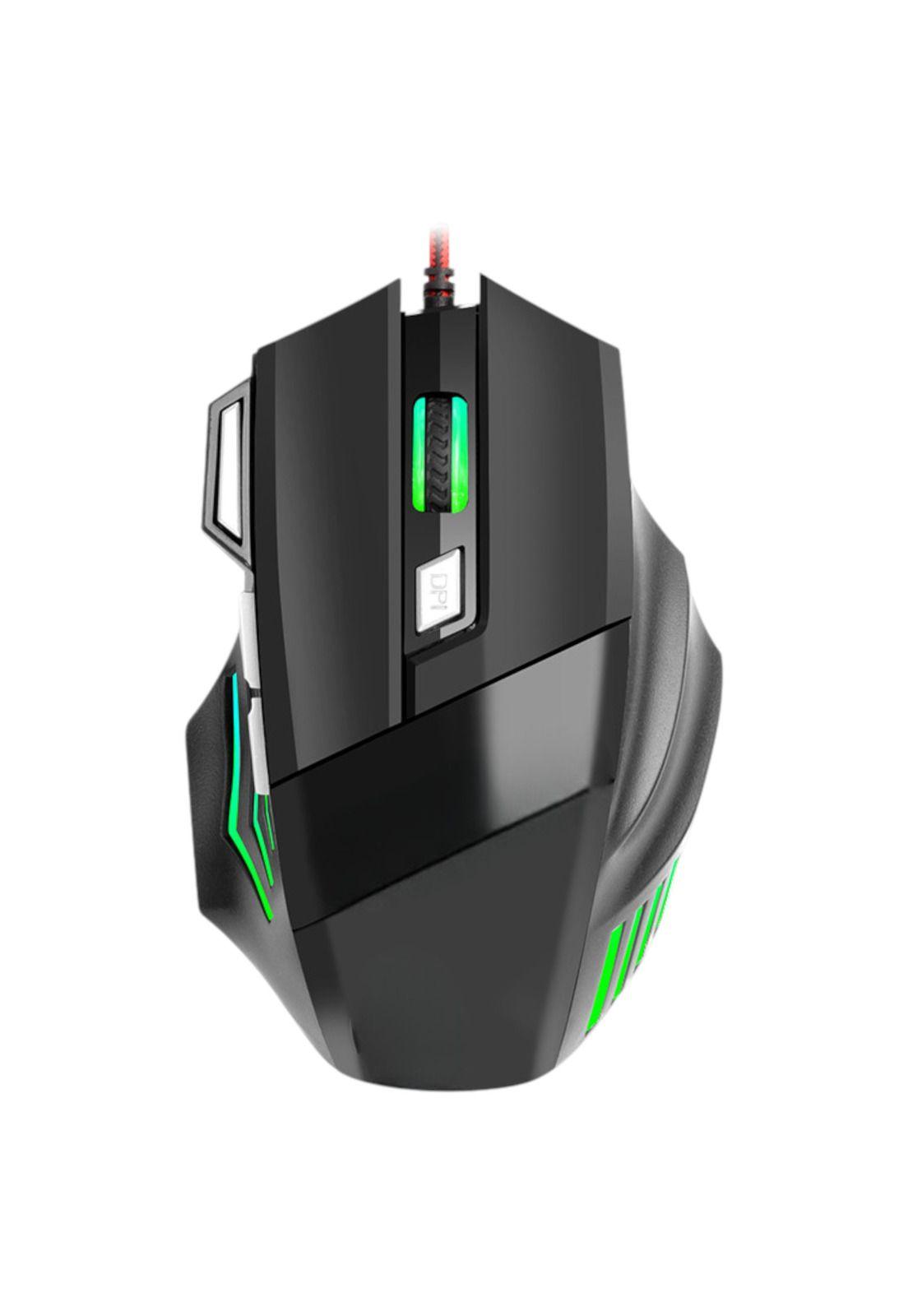 Mouse ReptileX Ergonomico RX-0047 RGB | 7 Botones | 2400 DPI-4