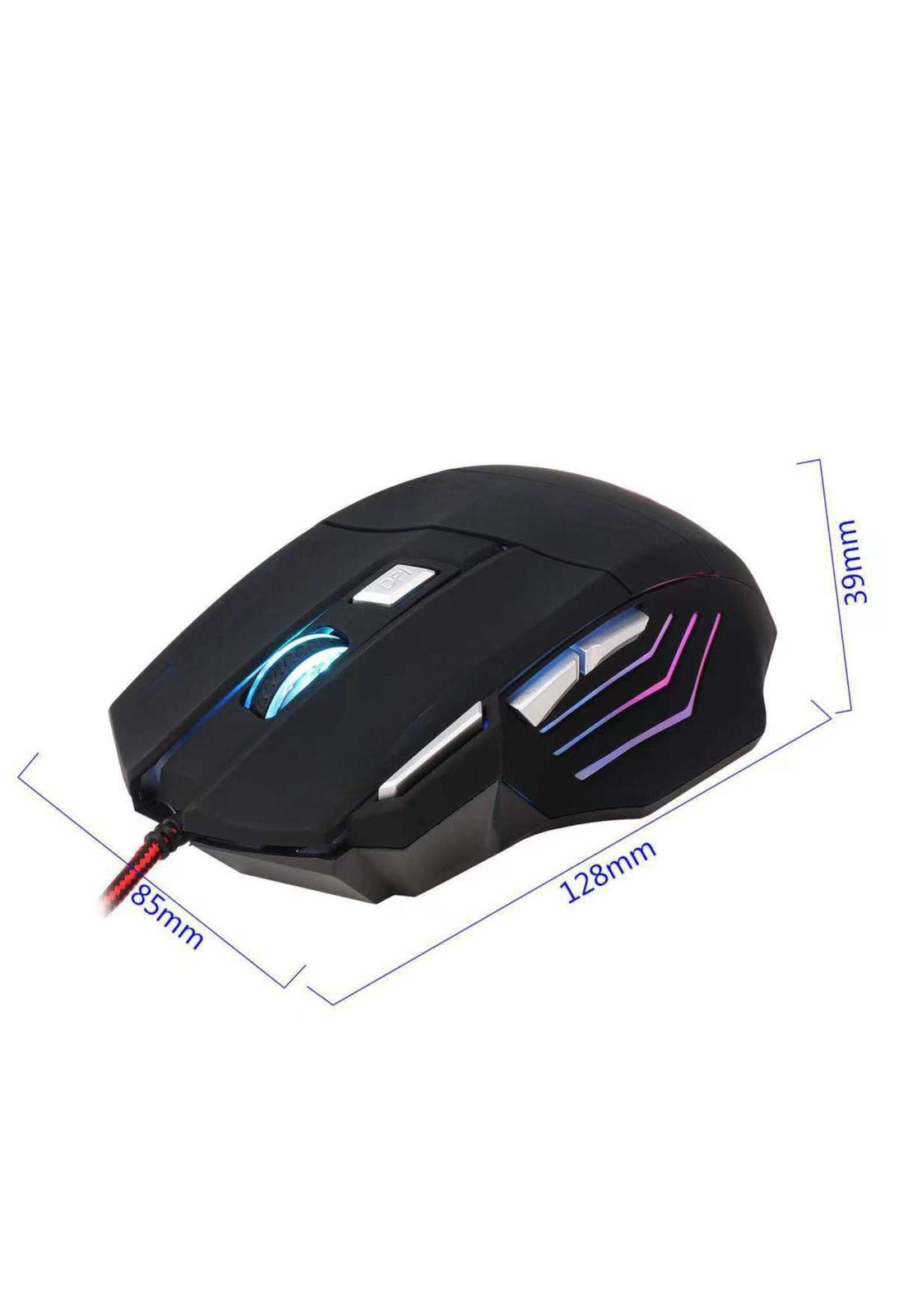 Mouse ReptileX Ergonomico RX-0047 RGB | 7 Botones | 2400 DPI-5