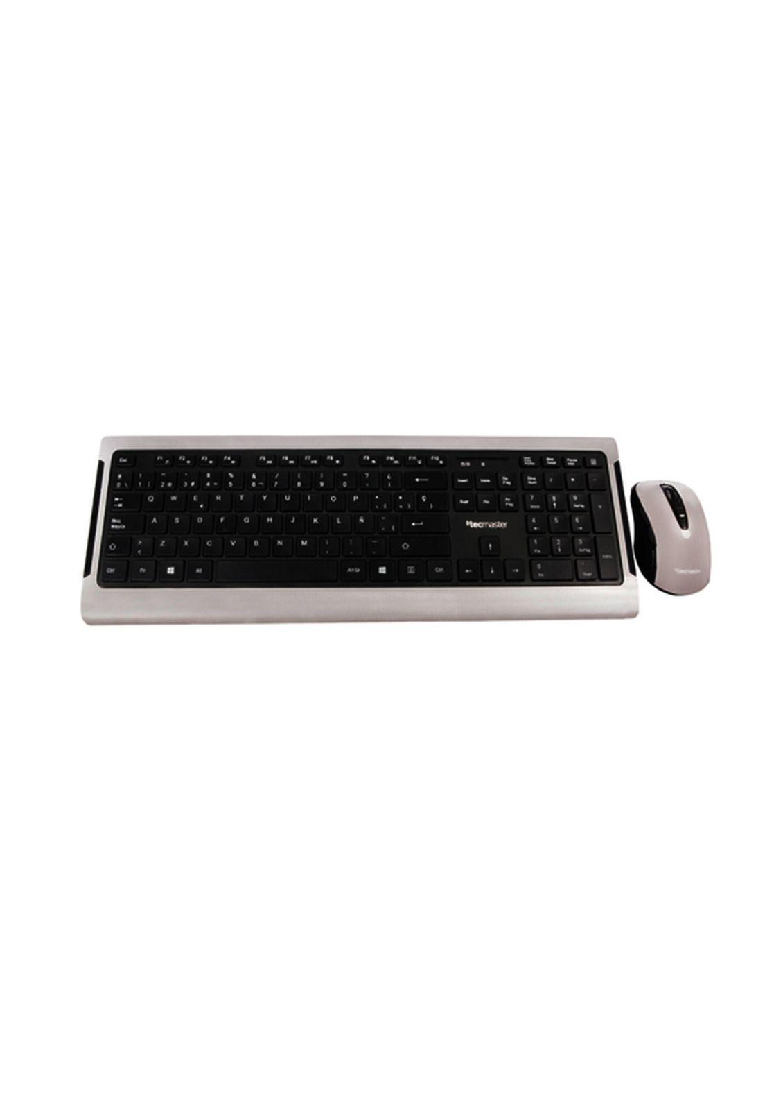 Teclado y Mouse Inalambrico Teclas Planas Tecmaster LD100-1