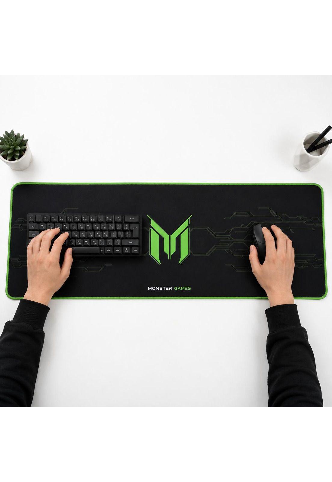 Pad Mouse Gamer XXL Antideslizante 750x28x3mm Monster PA348-4