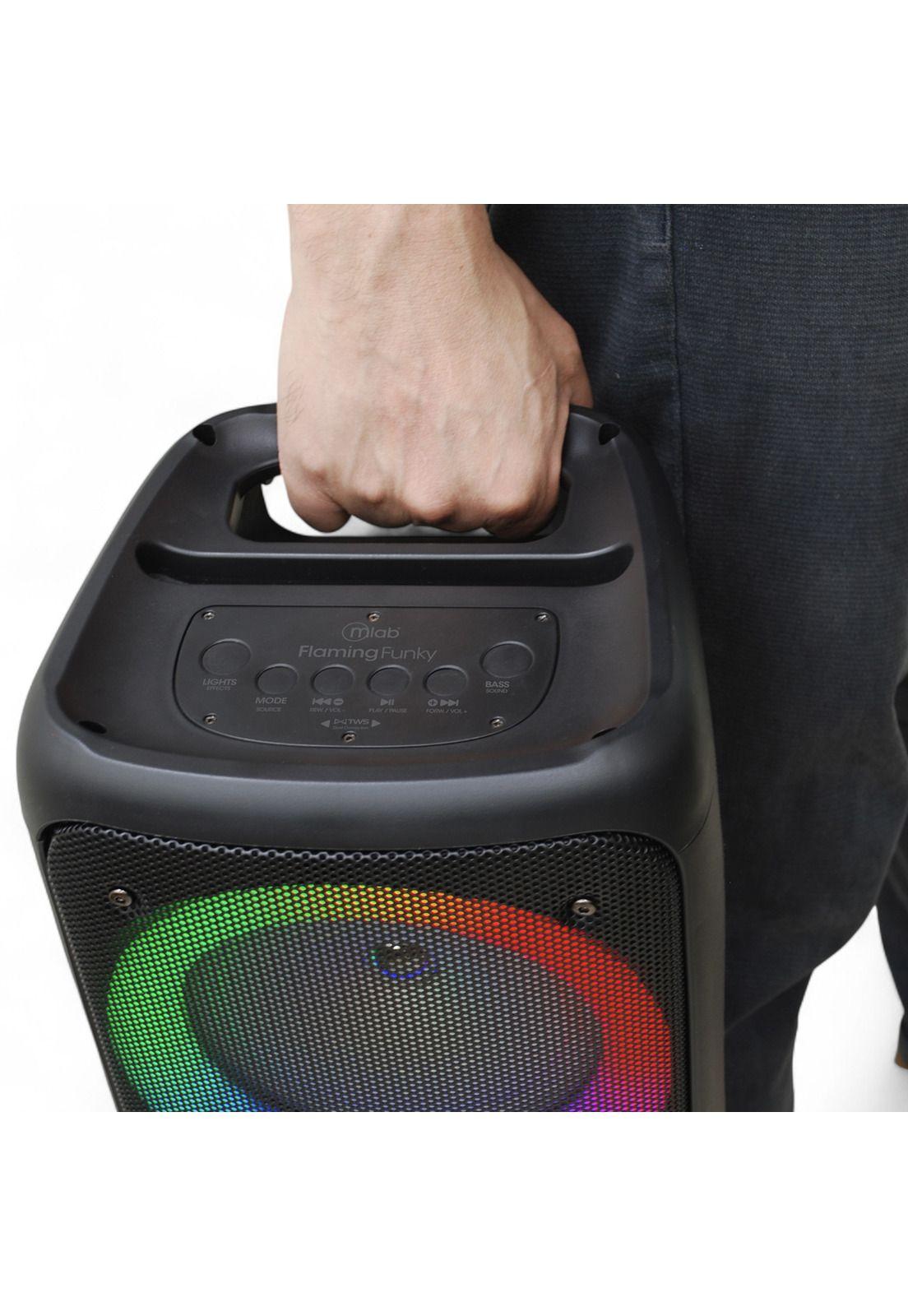 Parlante Portatil Bluetooth 5 TWS RGB Funky Flaming 20 RMS-5