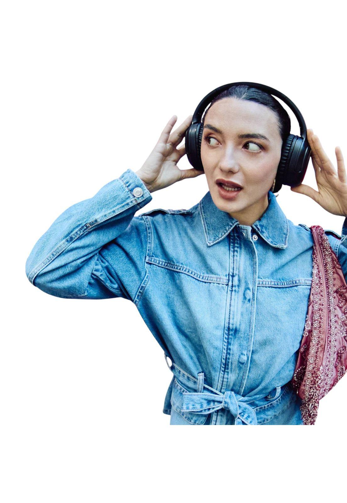 Audífonos Bluetooth Energy Sistem Rizz Fold Black Deep Bass 50Hrs-5