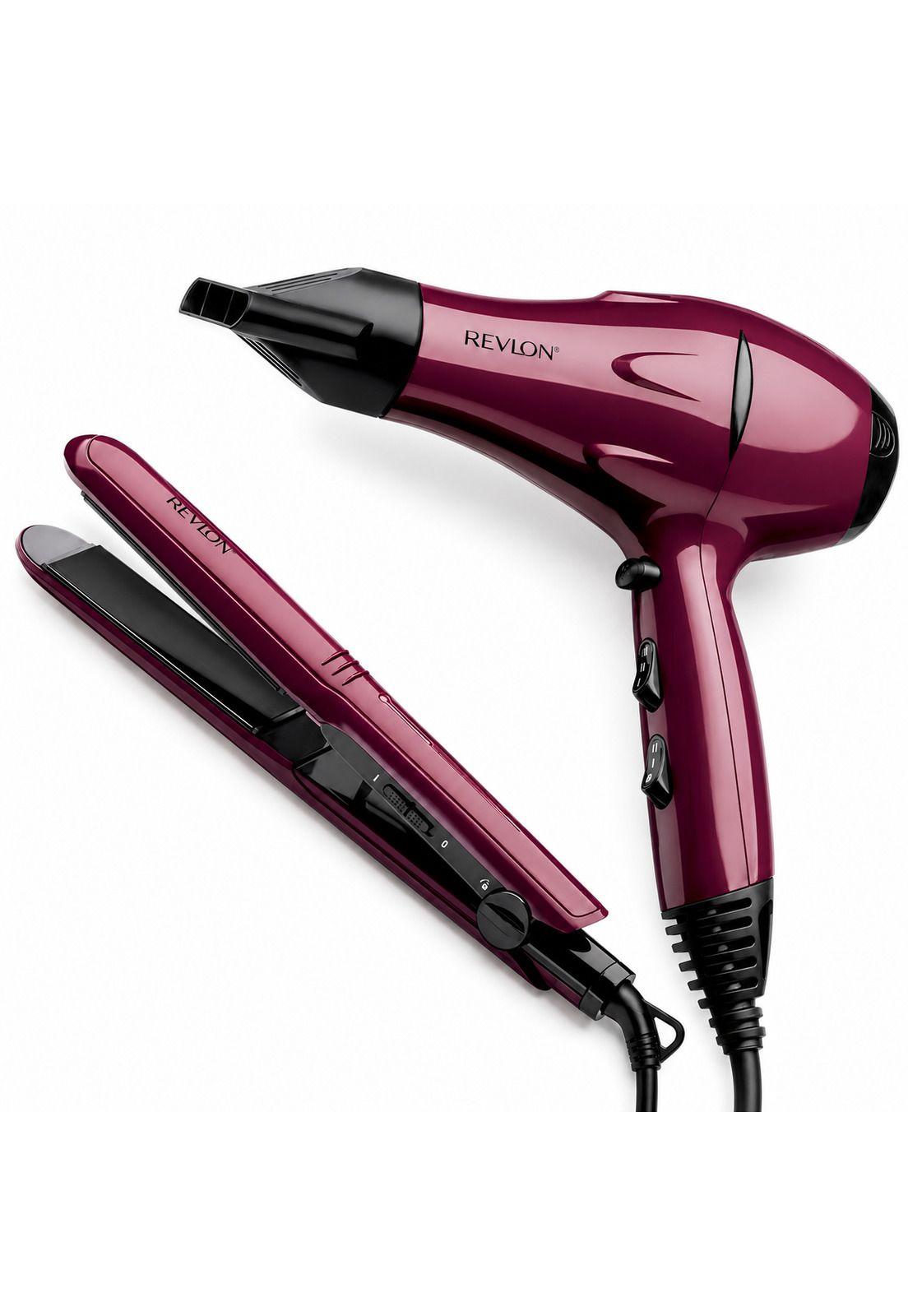 Kit Secador + Alisador de Pelo Revlon Premium Pack Ceramic-0